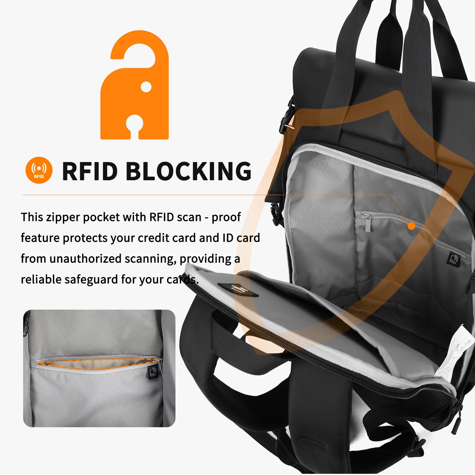Aoking Lightweight Anti-Theft Backpack Laptop Backpack SN41340F