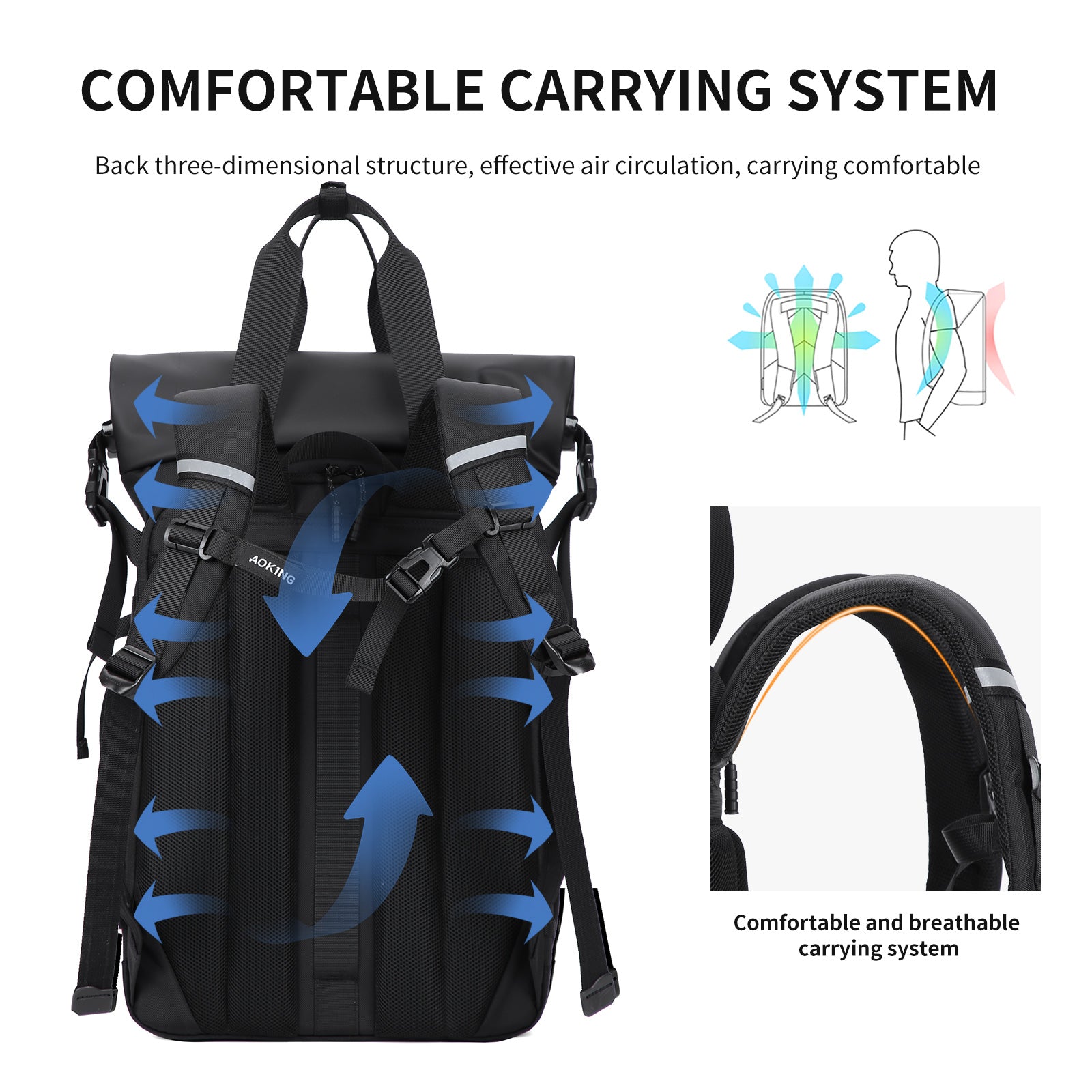 Aoking Lightweight Anti-Theft Backpack Laptop Backpack SN41340F