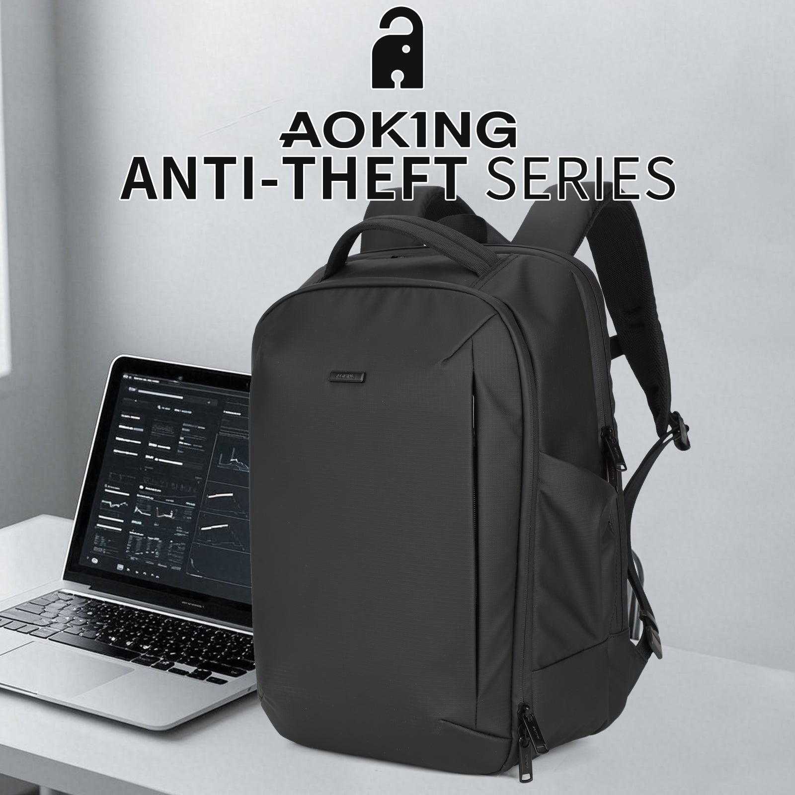 Aoking Lightweight Anti-Theft Backpack Laptop Backpack SN41385F