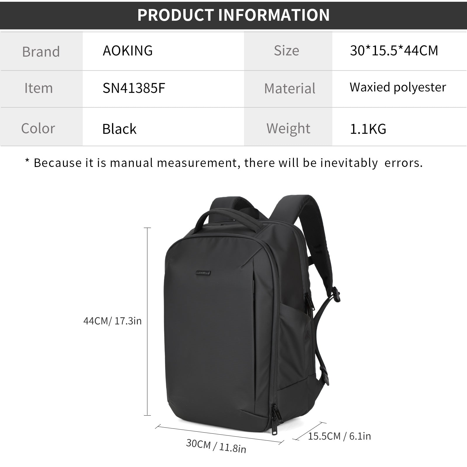Aoking Lightweight Anti-Theft Backpack Laptop Backpack SN41385F