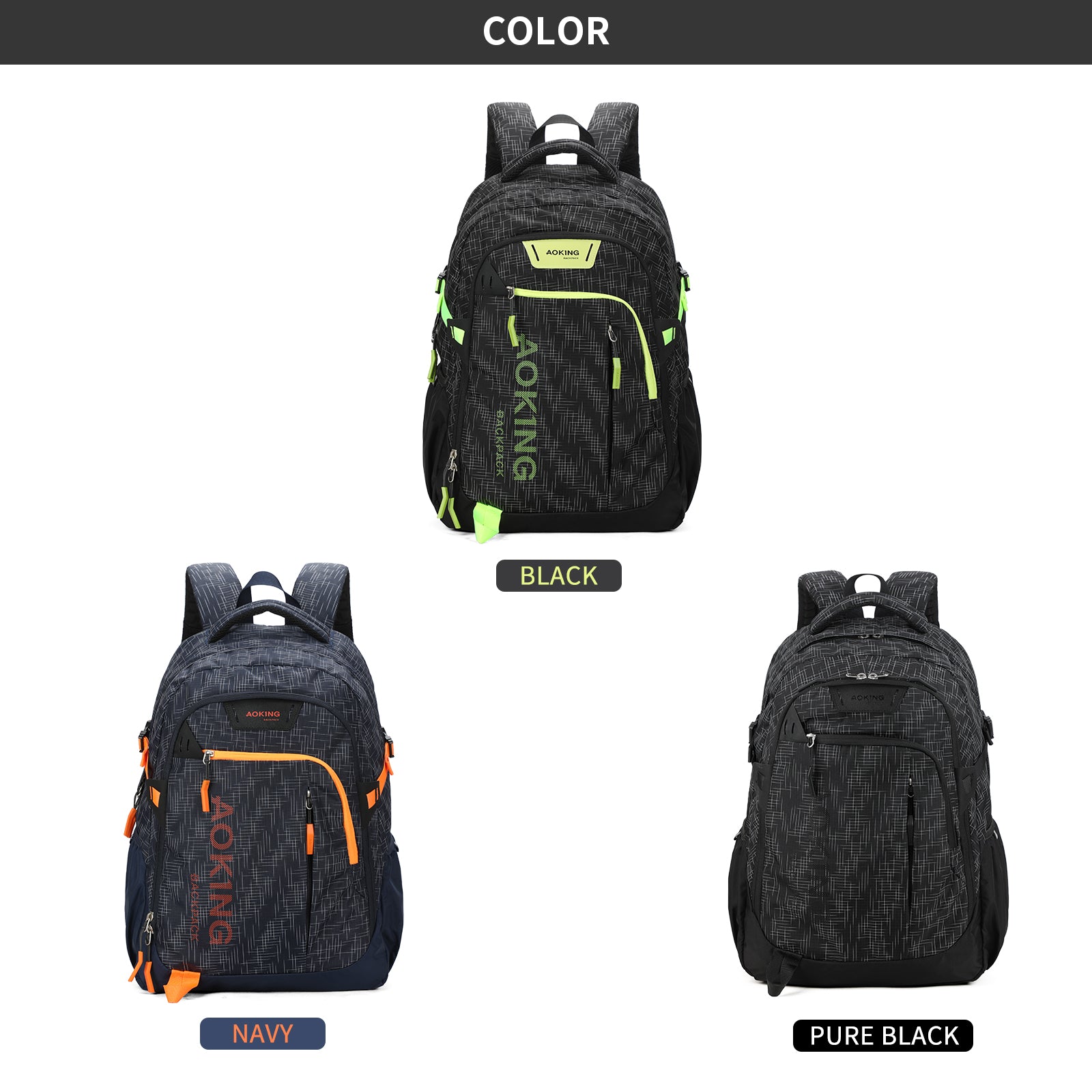 Aoking Large Capacity Laptop Business Backpack SN57605-40A