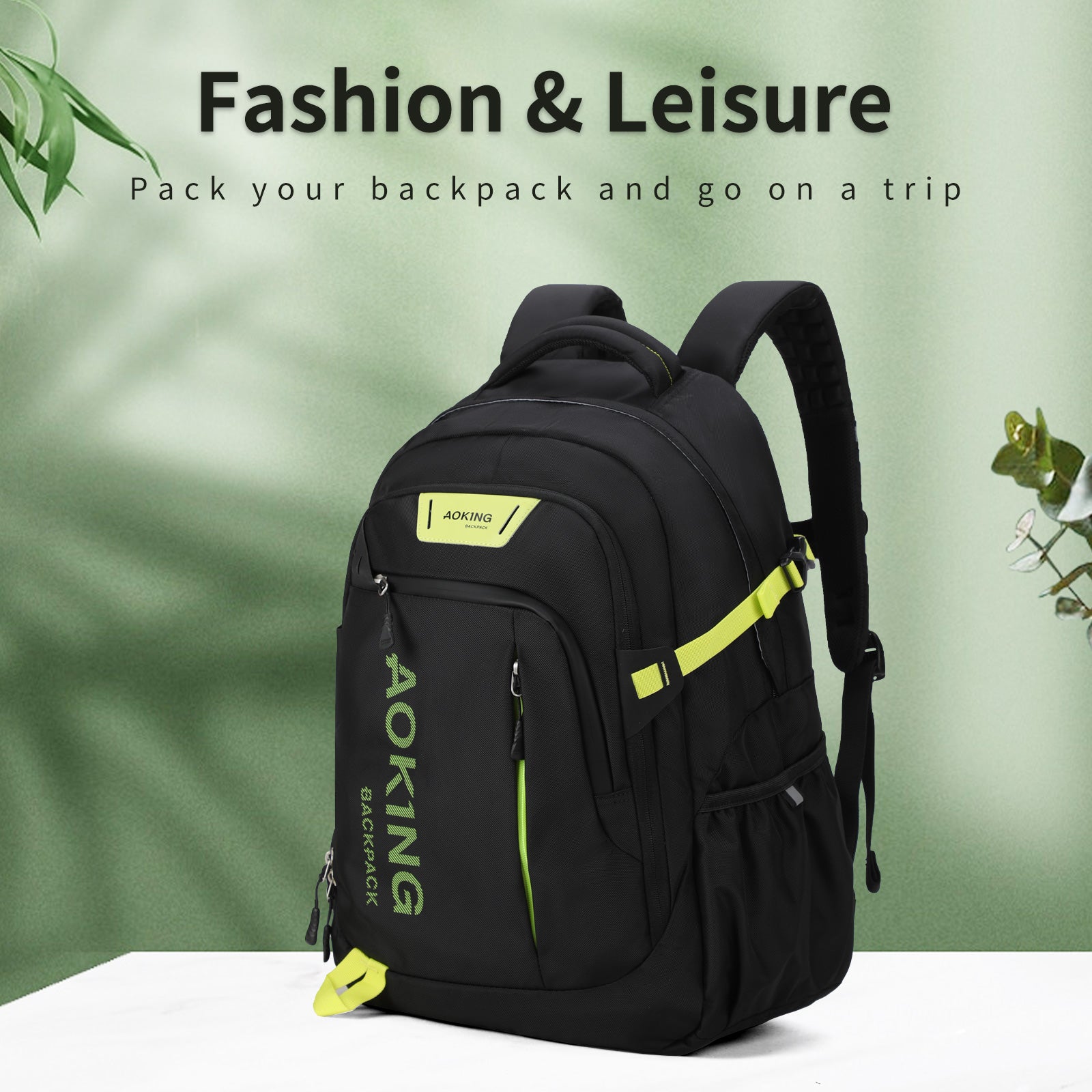 Aoking Backpack Large Capacity Casual Backpack Student Bag SN57605-7B