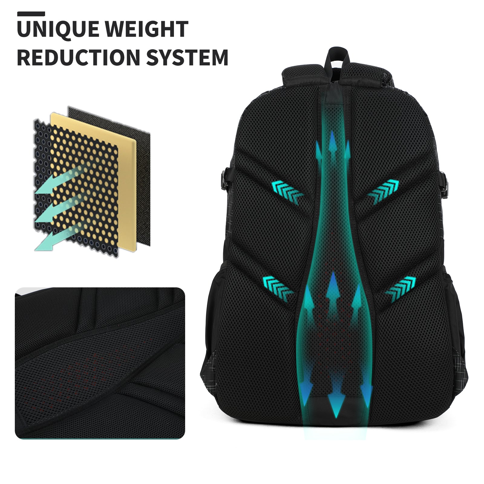 Aoking Backpack Large Capacity Casual Backpack Student Bag SN57605-7B