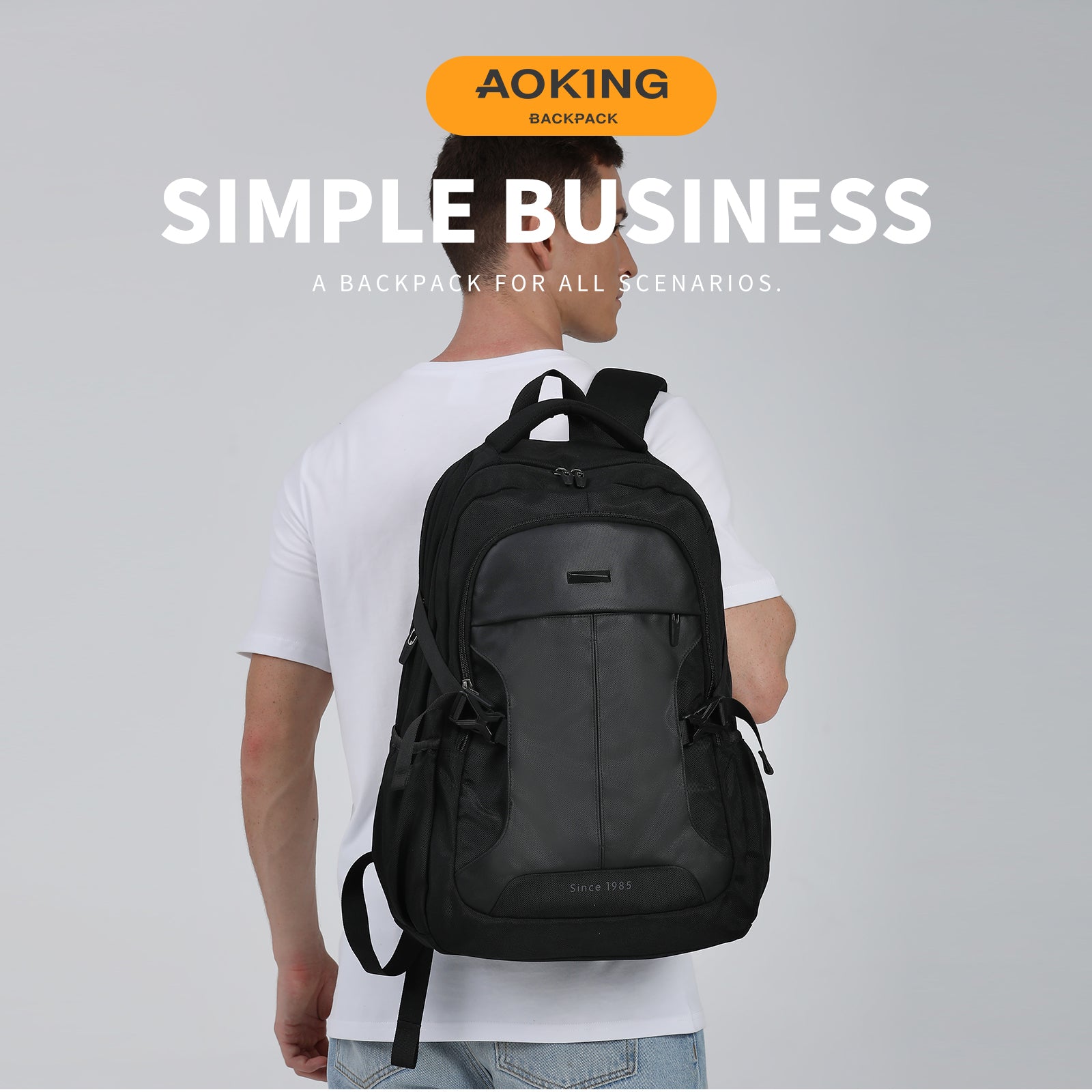 Aoking Large Capacity Laptop Business Backpack SN67732-A
