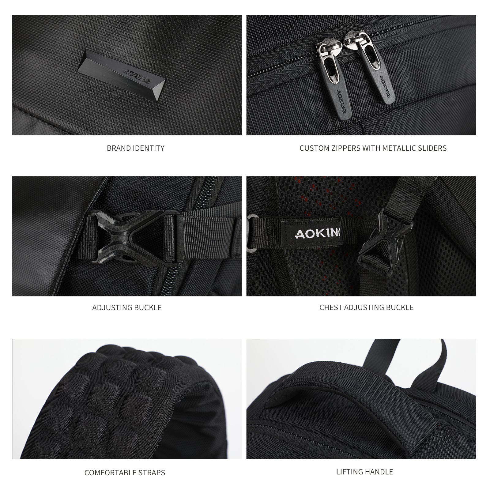 Aoking Large Capacity Laptop Business Backpack SN67732-A