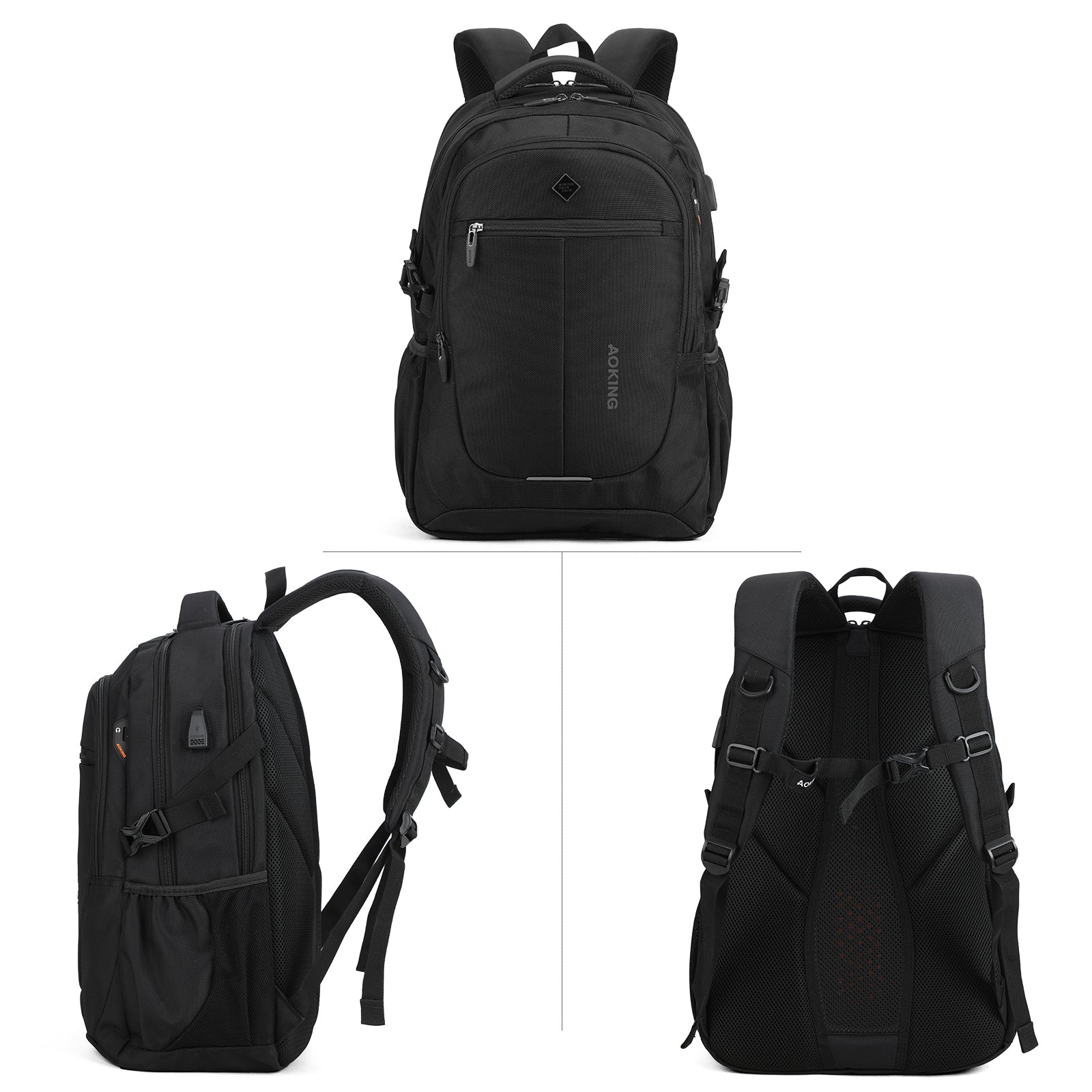 Aoking 15.6''Laptop Business Office Backpack Large Capacity Backpack SN97095