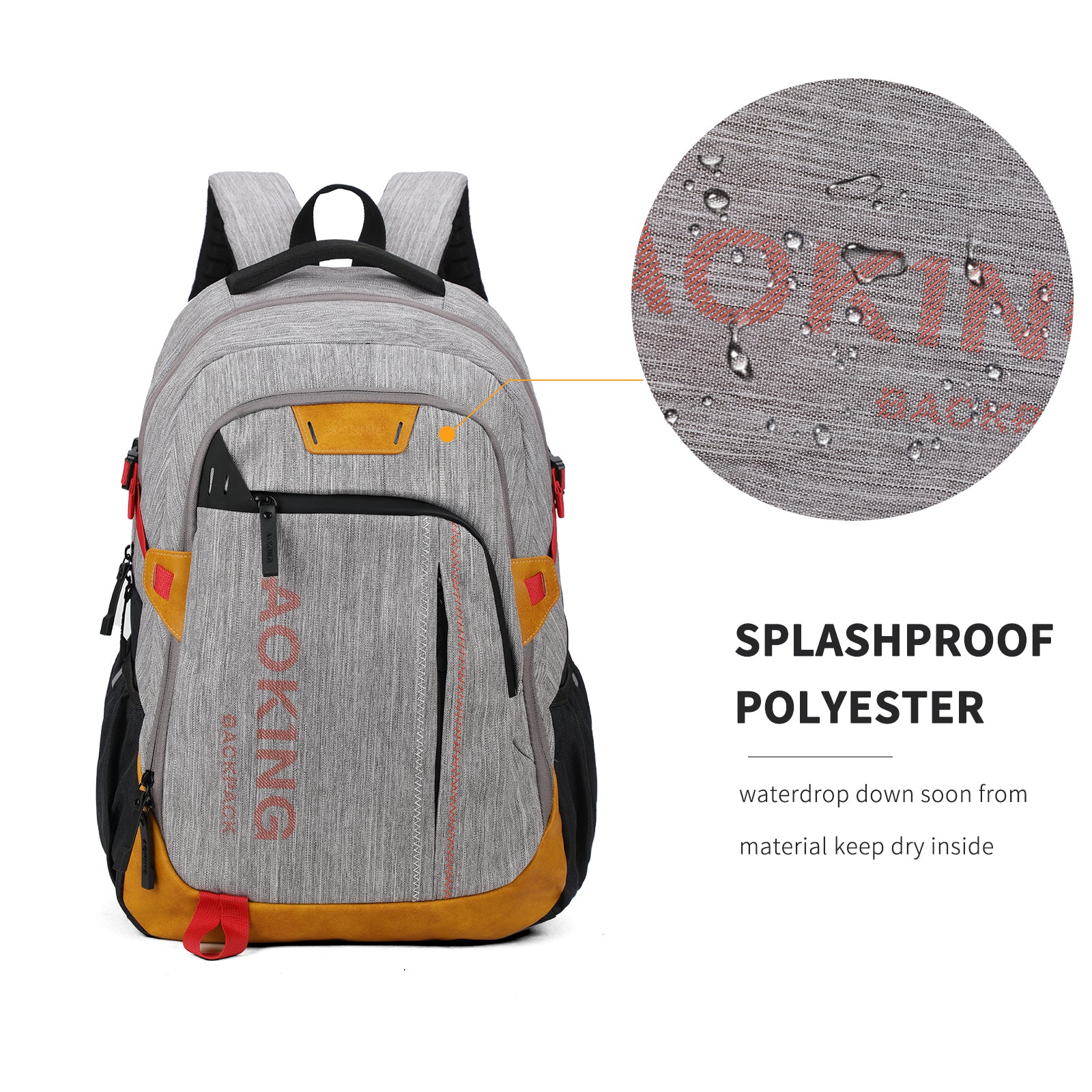 Aoking Backpack Large Capacity Casual Backpack Student Bag SNX6077-7A