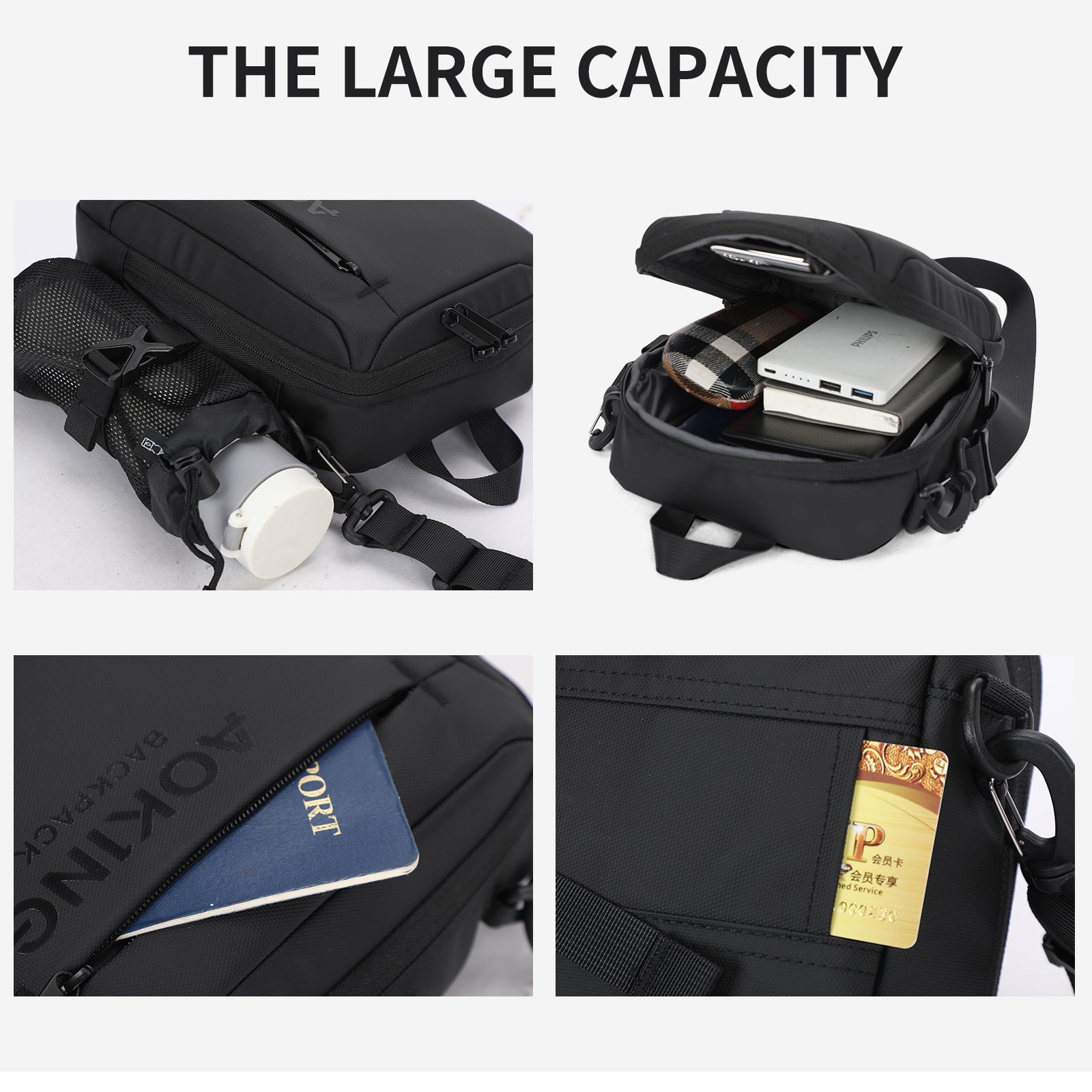 Aoking Fashion Waterproof durable Crossbody Sling Bag SY4003