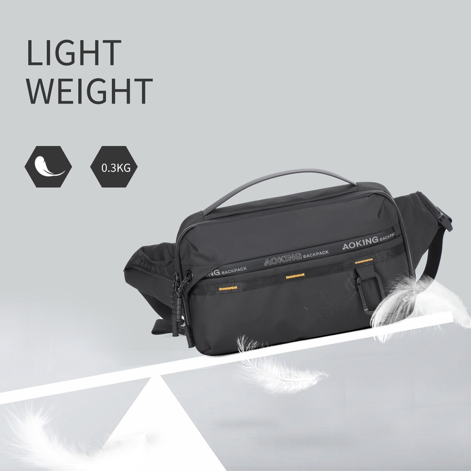 Aoking Fashion Lightweight Waterproof Waist Bag SY4071