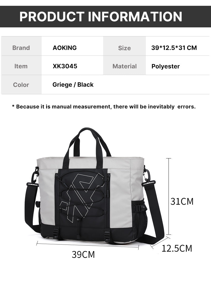 Aoking Large Capacity White Travel Bag Casual Bag XK3045