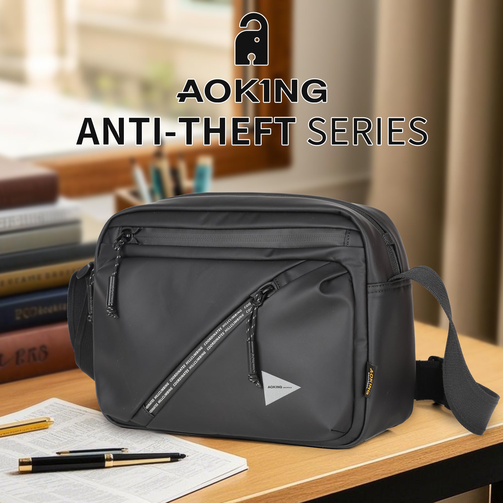 Aoking Lightweight Anti-Theft Sling Bag XK41447F