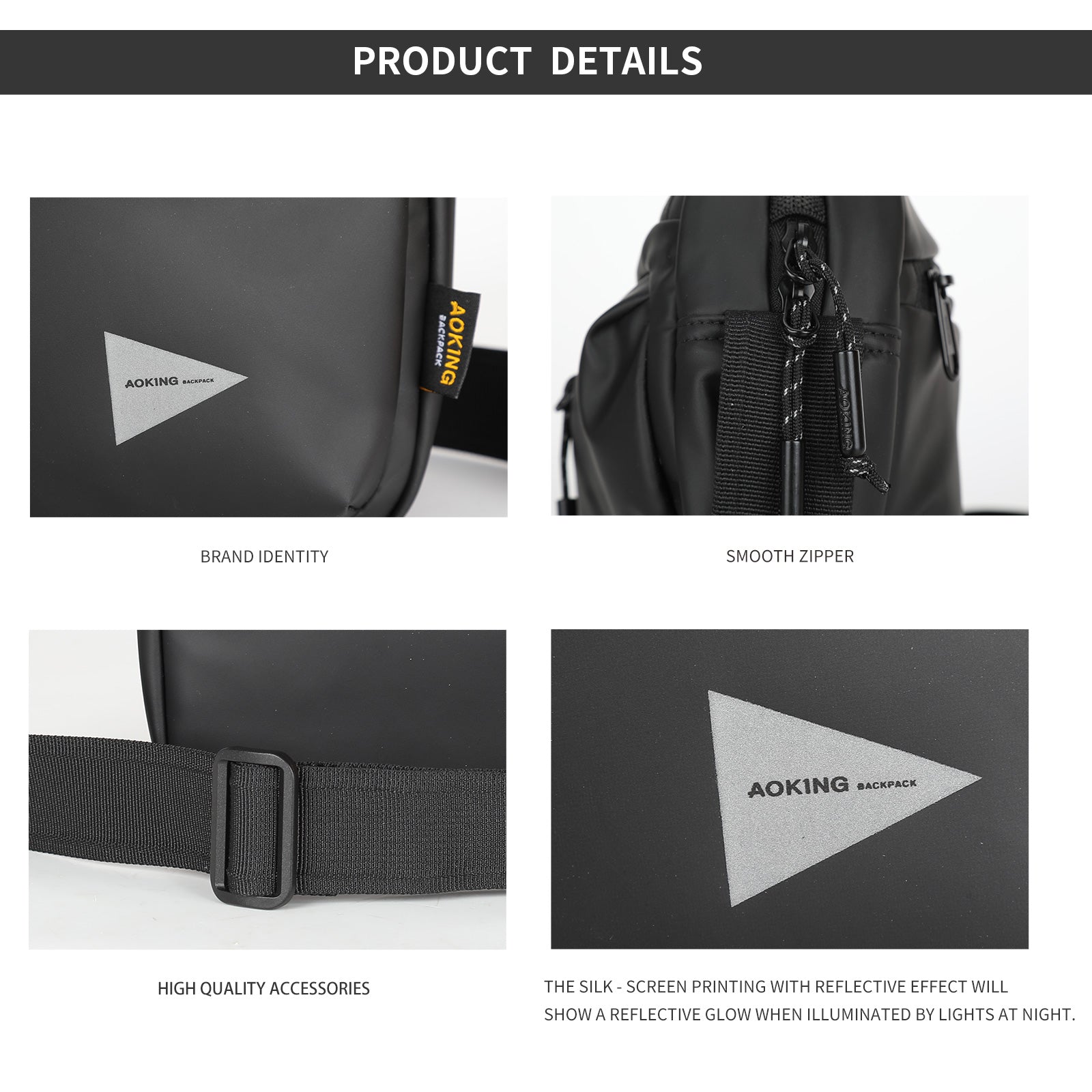 Aoking Lightweight Anti-Theft Sling Bag XK41447F