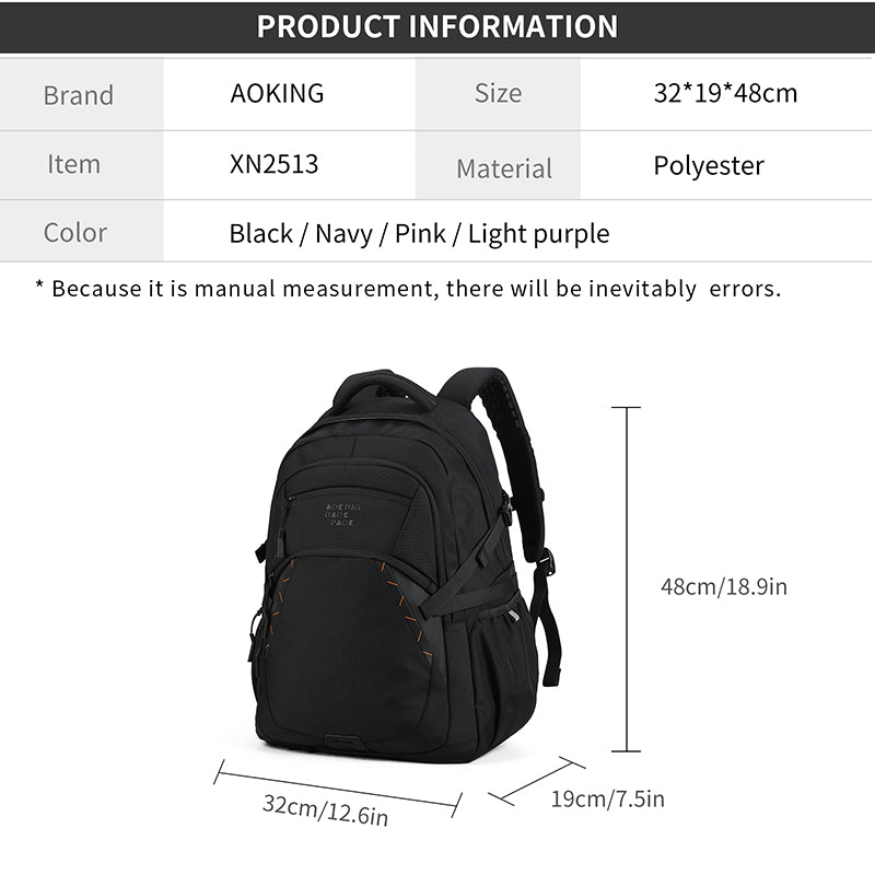 Aoking Backpack Casual Sport Backpack Student Bag XN2513