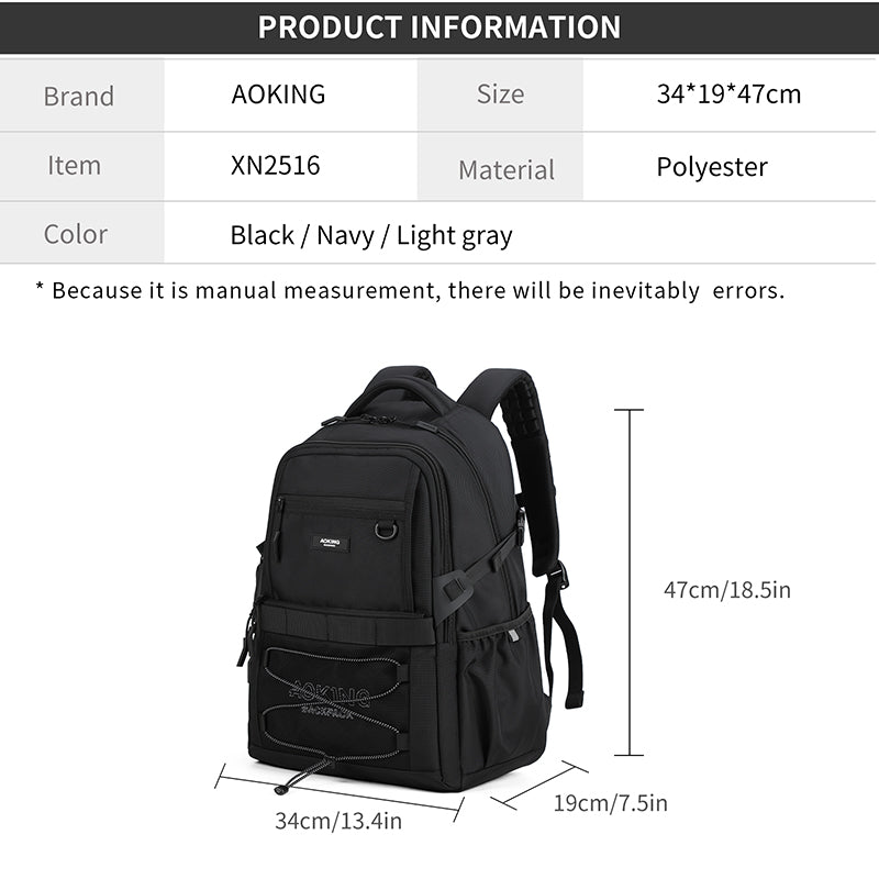 Aoking Backpack Casual Sport Backpack Student Bag XN2516B