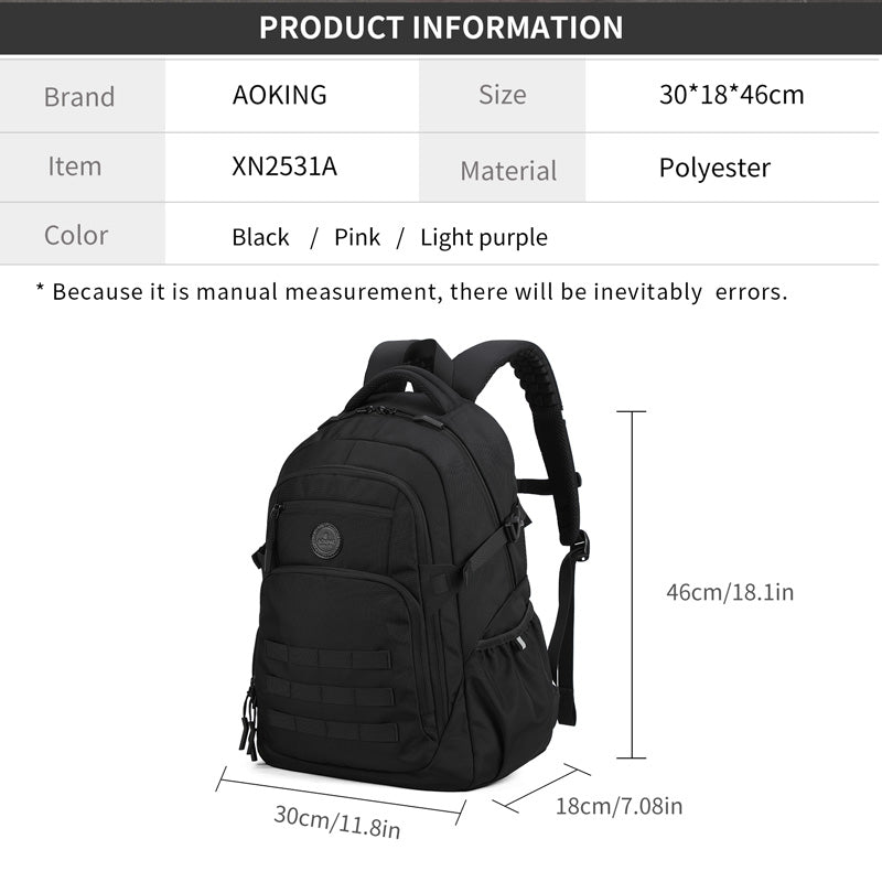 Aoking Backpack Casual Sport Backpack Student Bag XN2531A