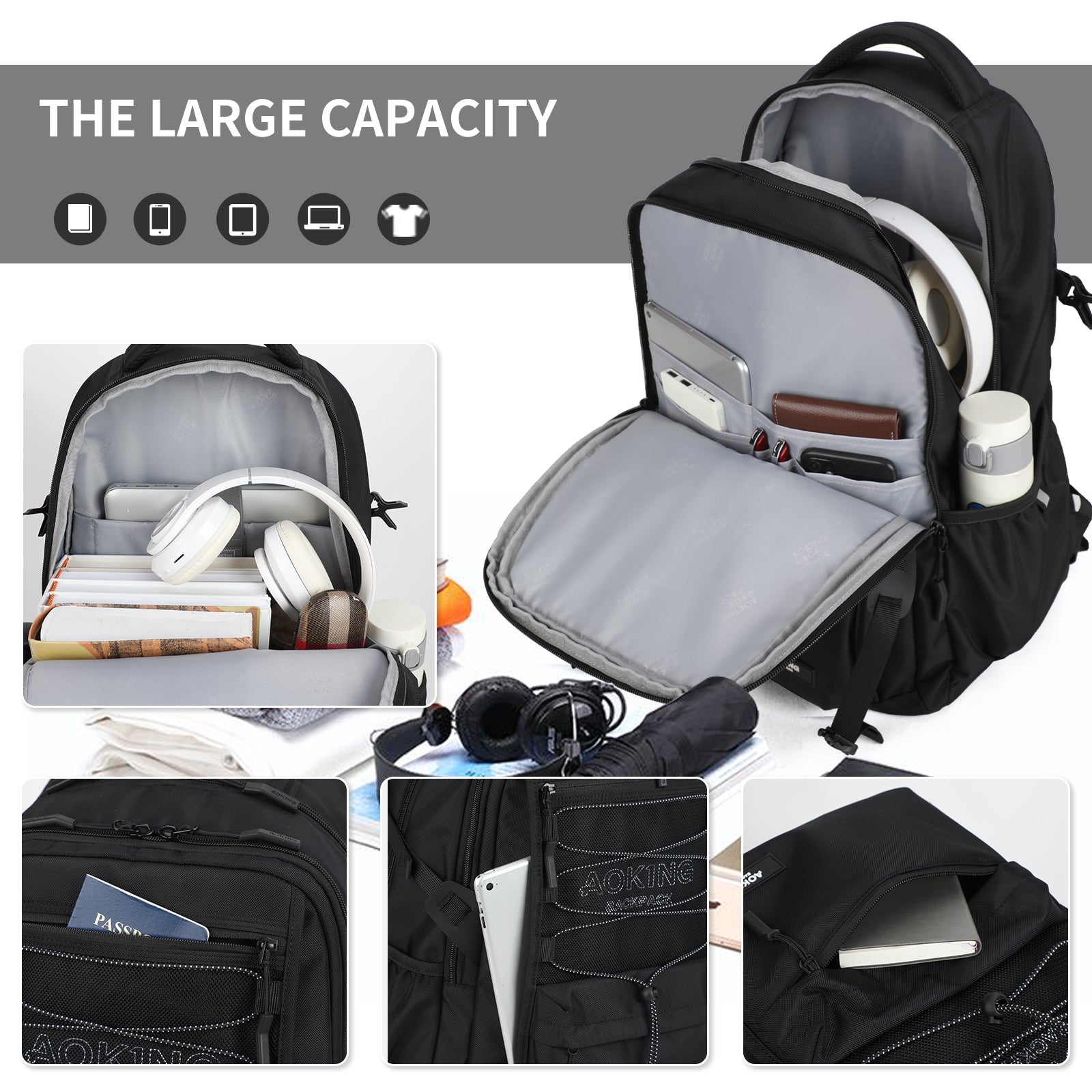 Aoking Backpack Casual Backpack Student Bag XN2562B