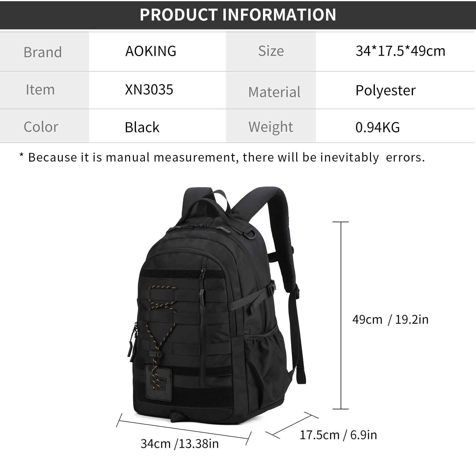 Aoking Laptop Business Backpack XN3035