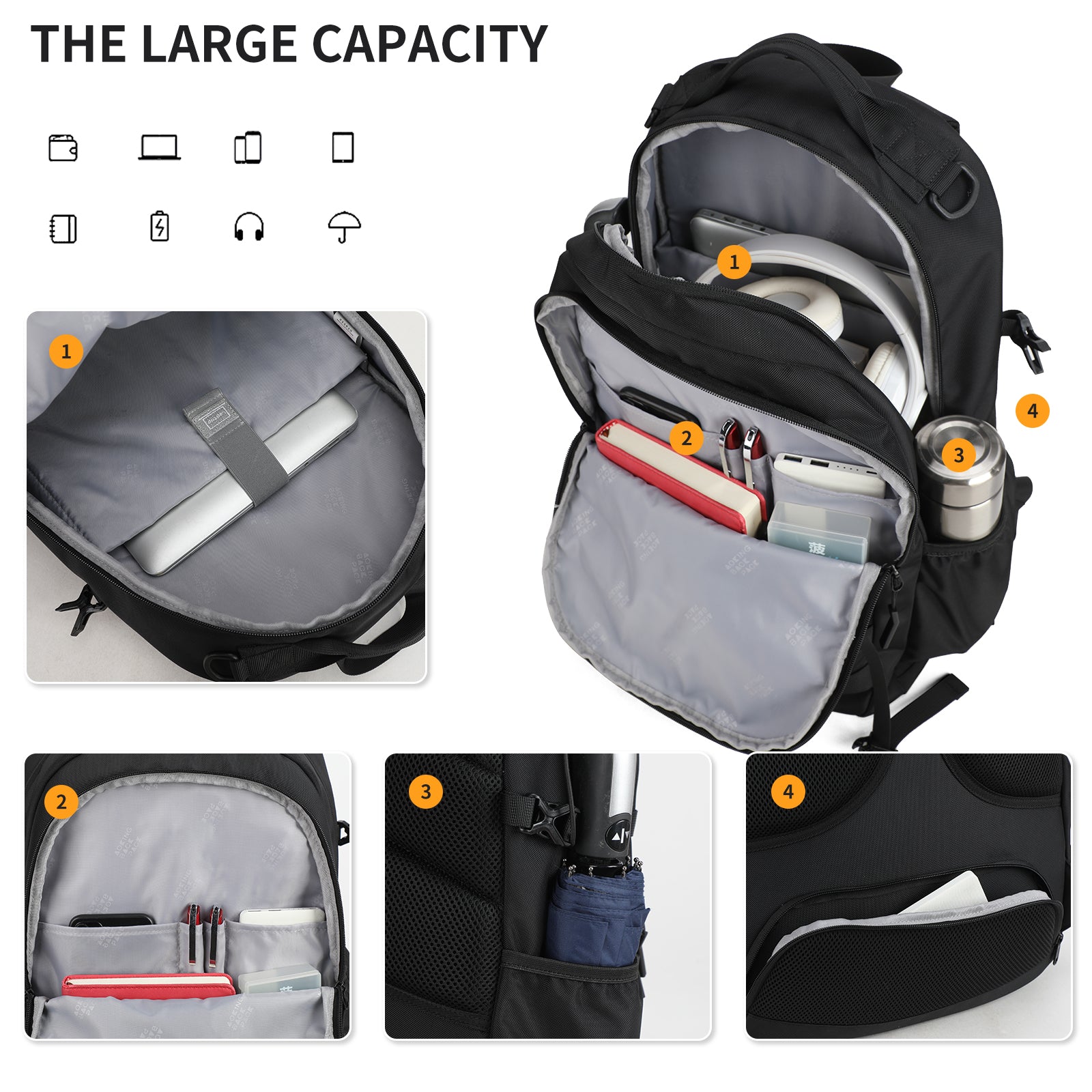 Aoking Large Capacity Casual Backpack XN3036