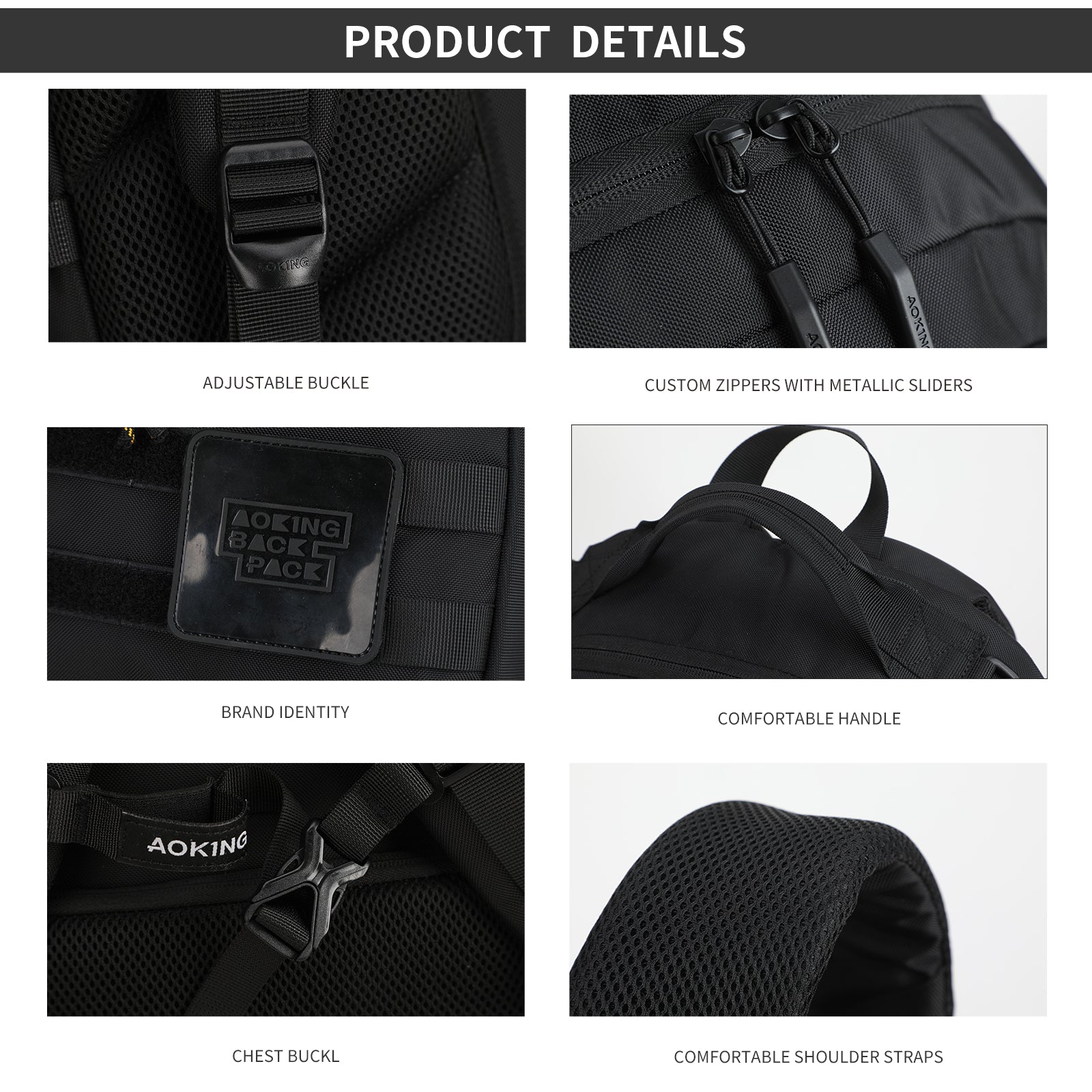 Aoking Large Capacity Casual Backpack XN3036