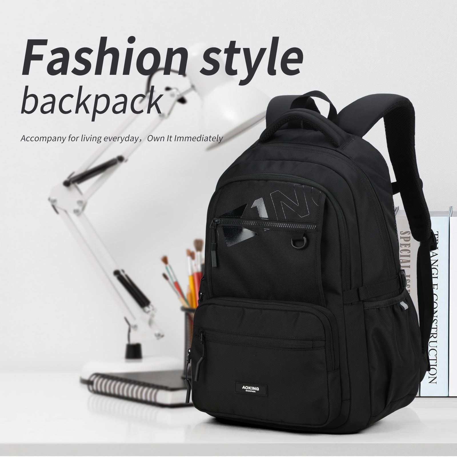 Aoking Backpack Large Capacity Casual Backpack Student Bag XN3340