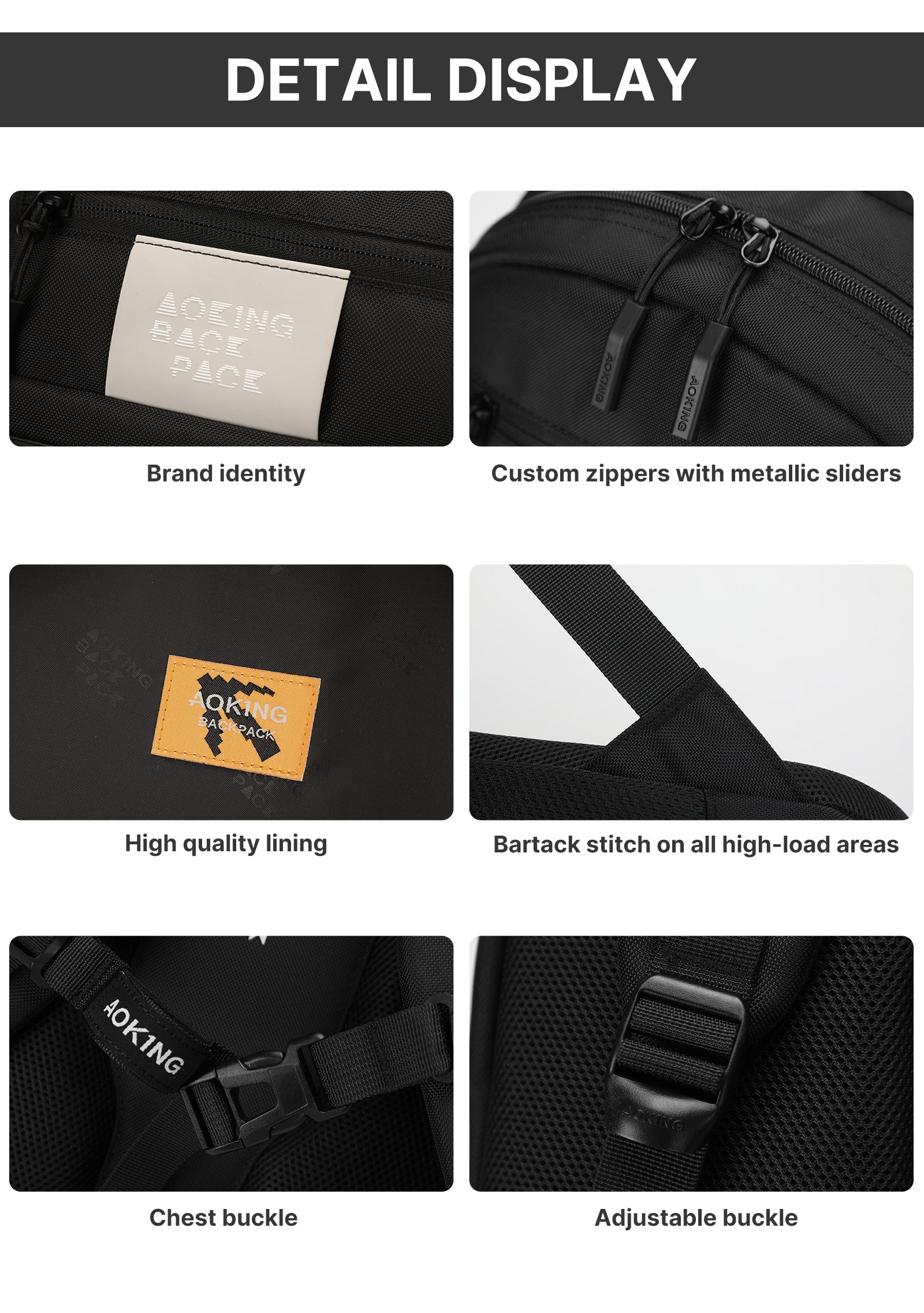 Aoking Backpack Casual Backpack Student Bag XN3355A