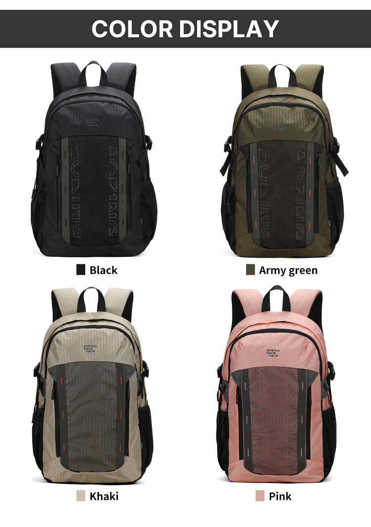 Aoking Backpack Black Casual Backpack Student Bag XN3377