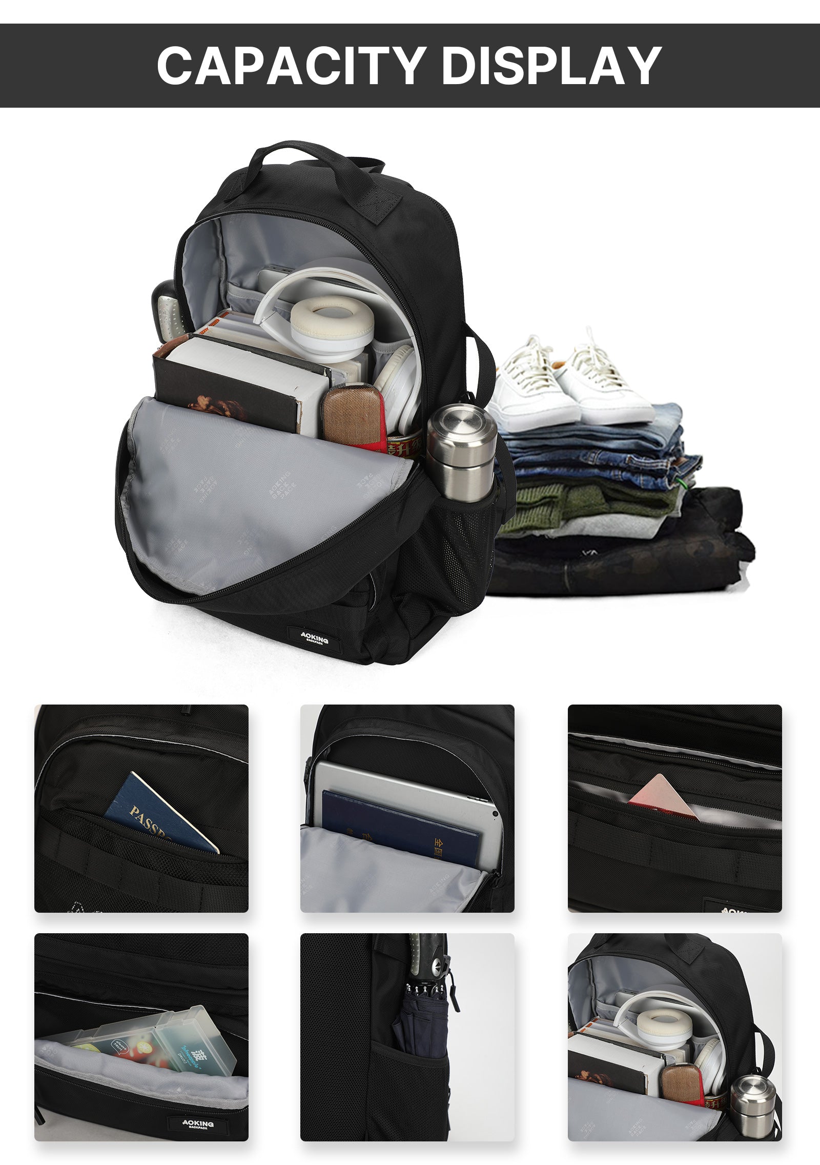 Aoking Backpack Casual Backpack Student Bag XN3511A
