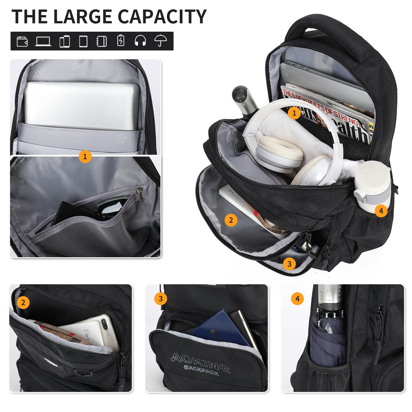Aoking Backpack Casual Backpack Student Bag XN3520-5