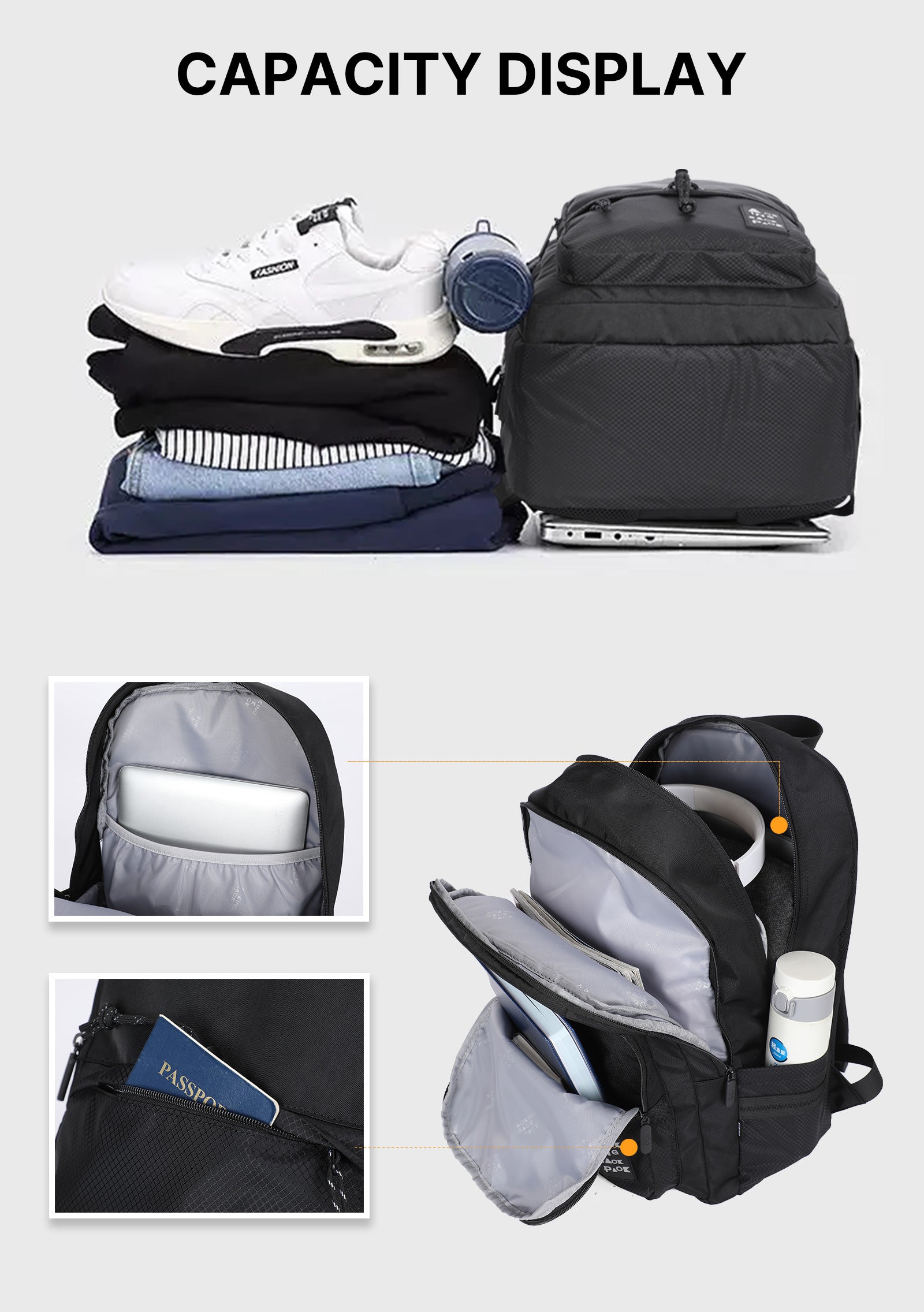 Aoking Backpack Casual Backpack Student Bag XN3569-5