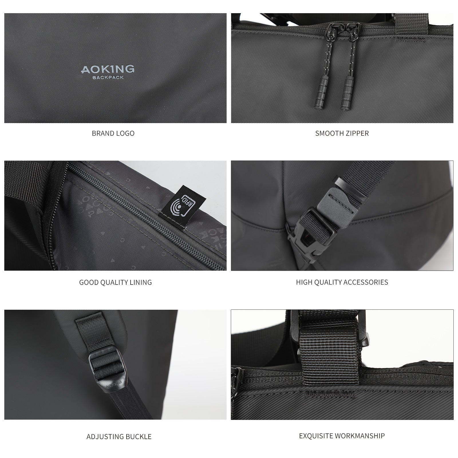 Aoking Lightweight Casual Anti-Theft Backpack Laptop Backpack XN41458F