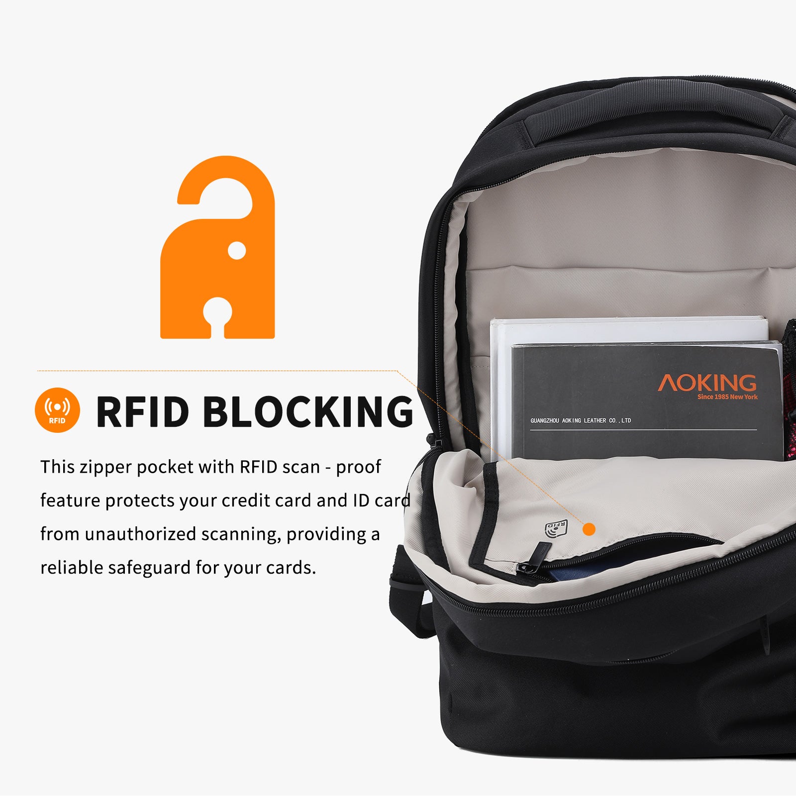 Aoking Various Colors Casual Anti-Theft Backpack Laptop Backpack XN58440F