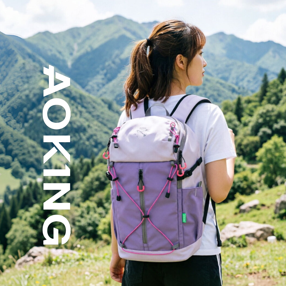 Aoking Various Color Lightweight Casual Backpack 16L XN58873