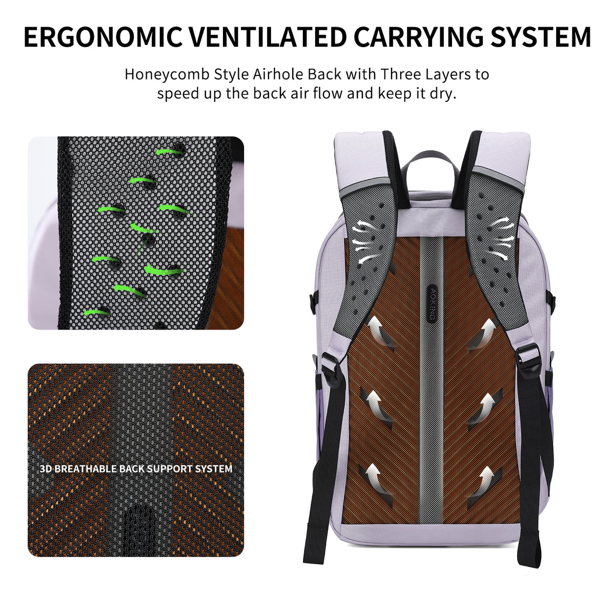 Aoking Various Color Lightweight Casual Backpack 16L XN58873