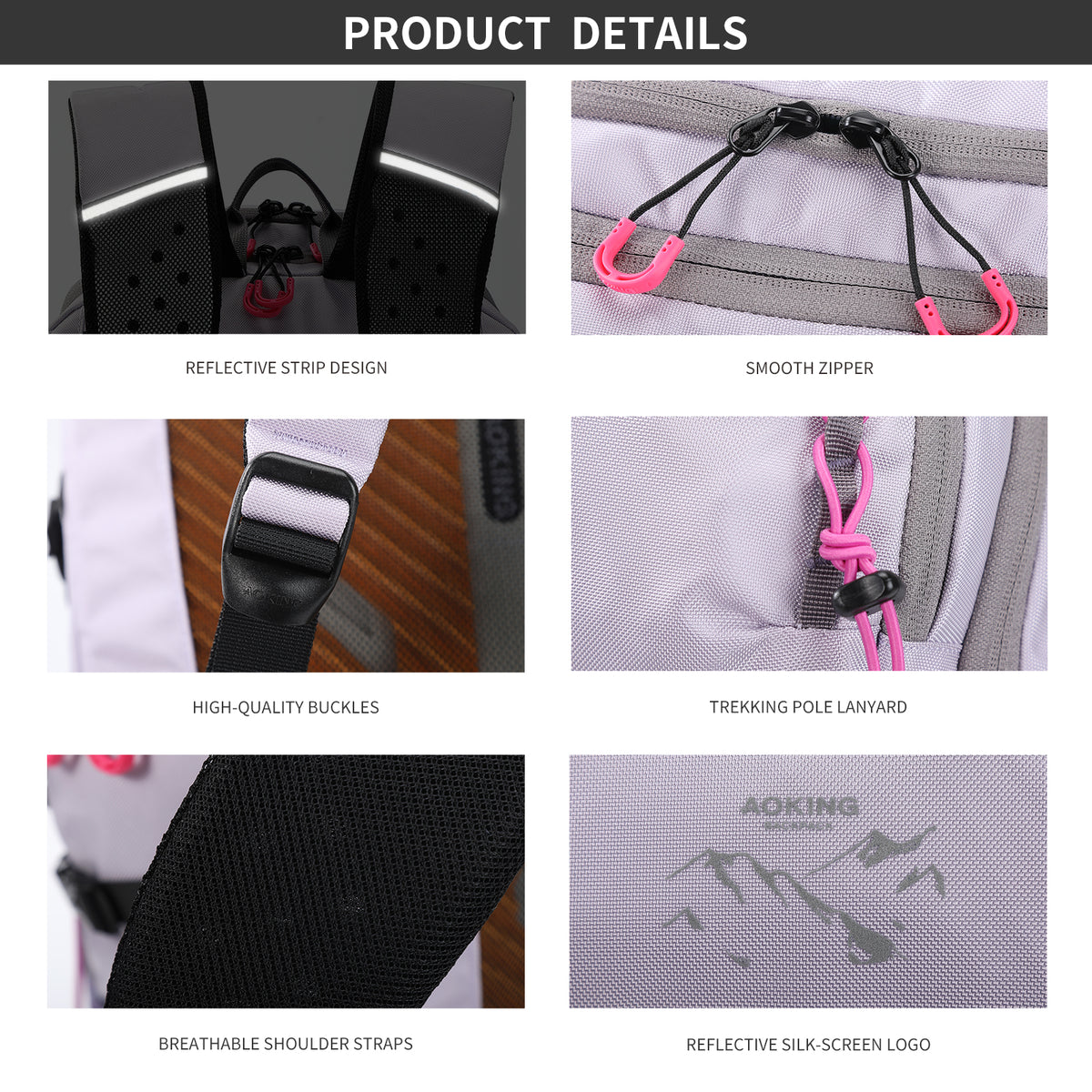 Aoking Various Color Lightweight Casual Backpack 16L XN58873