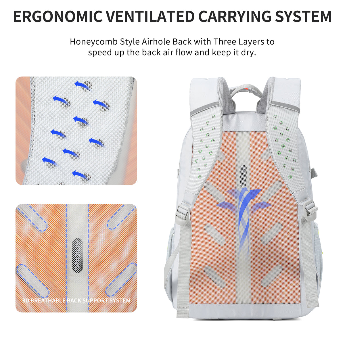 Aoking Various Color Lightweight Casual Backpack 29L XN68011-L
