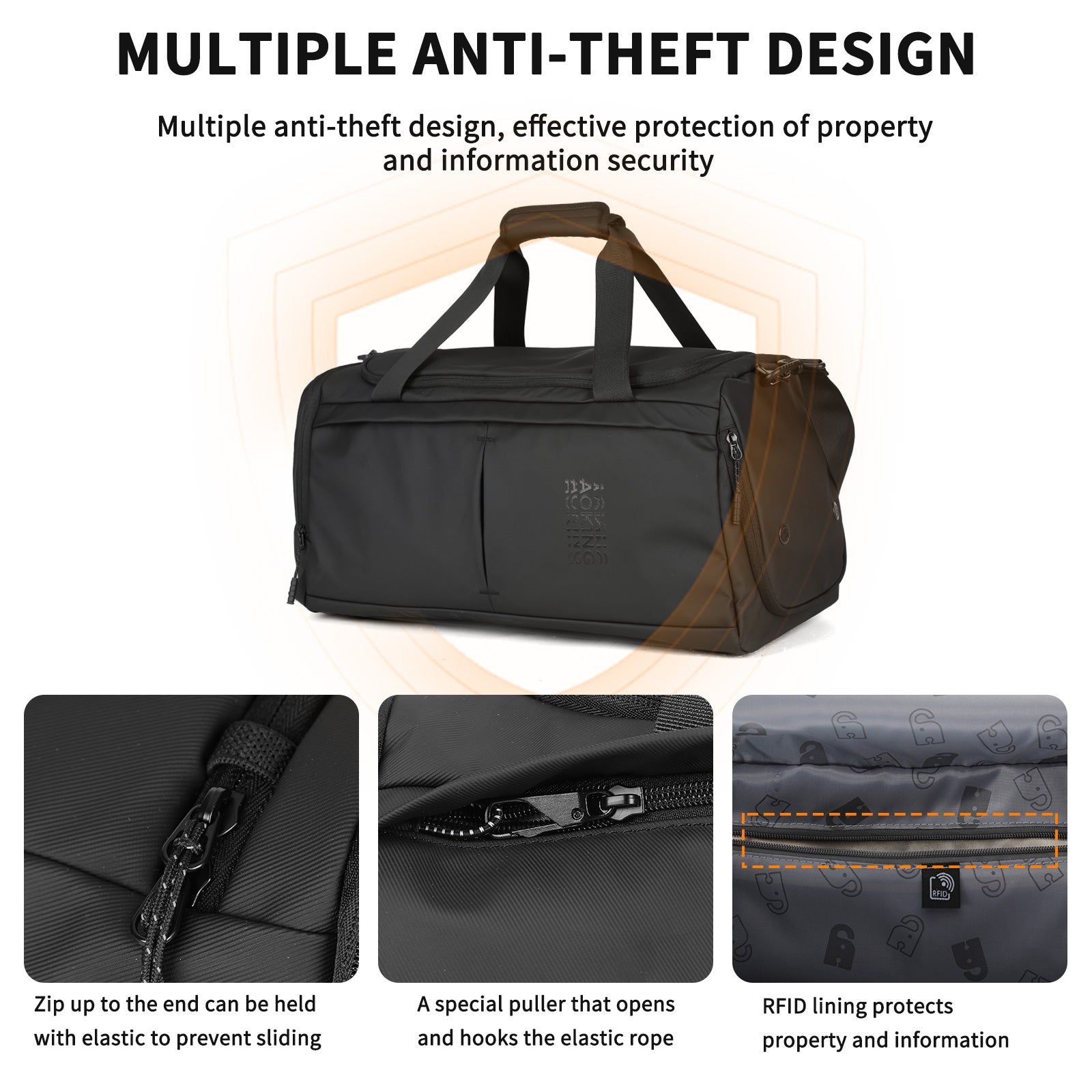 Aoking Large Capacity Anti-Theft Travel Bag XW41460F