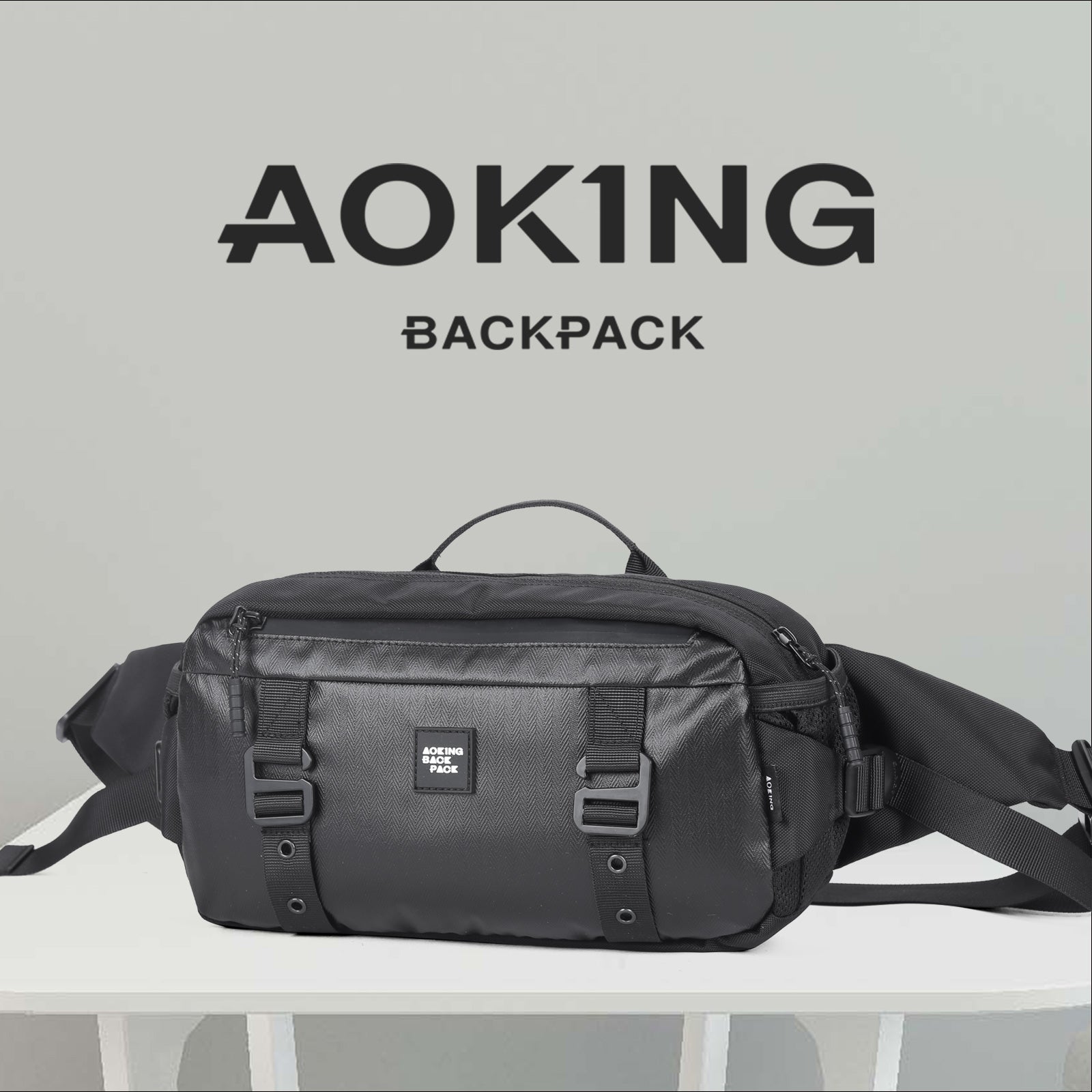 Aoking Fashion Waterproof Crossbody Waist Bag Sling Bag XY3325-5