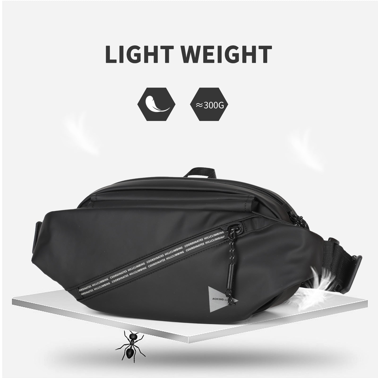 Aoking Lightweight Anti-Theft Waist Bag XY41446F