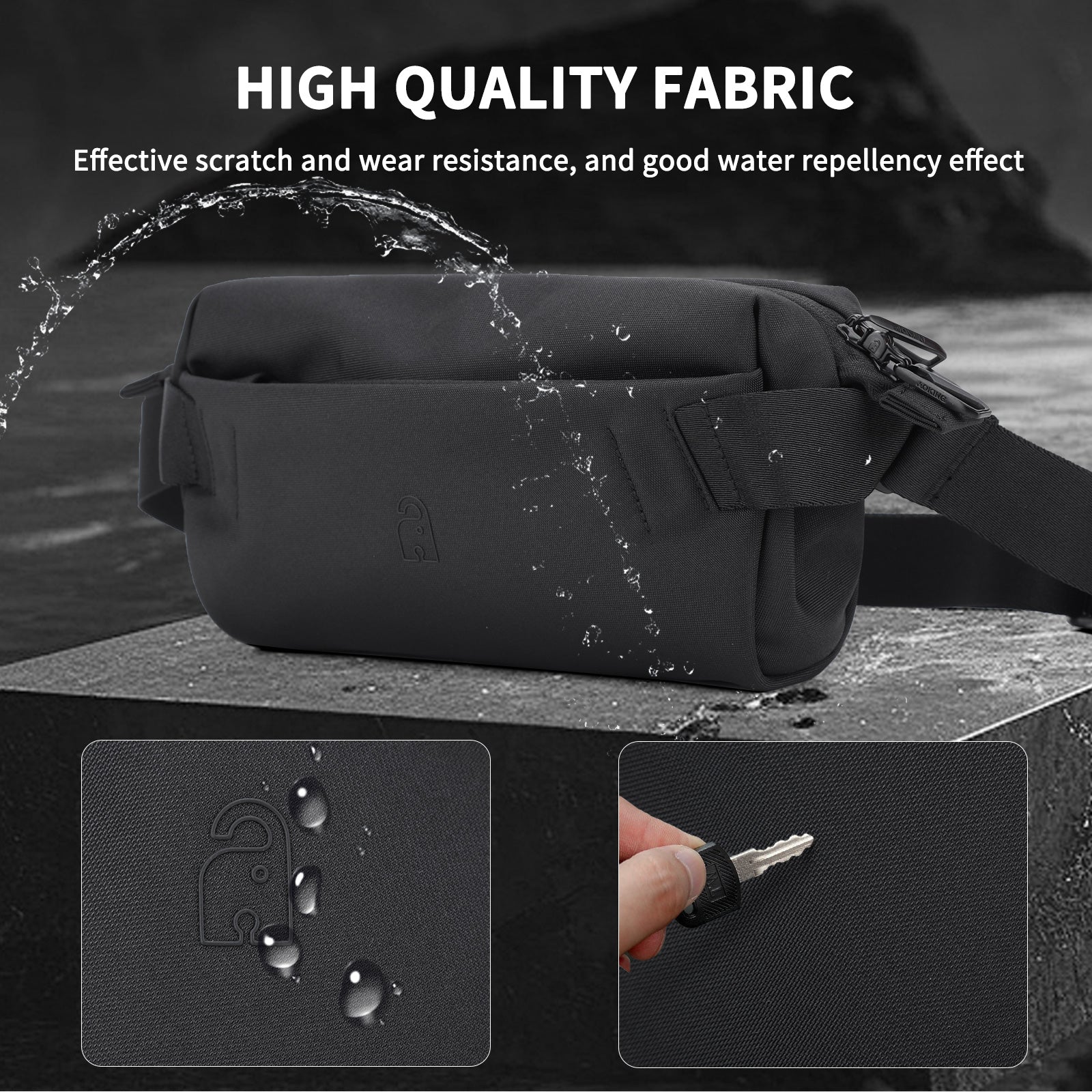 Aoking Lightweight Various Colors Anti-Theft Waist Bag XY58420F