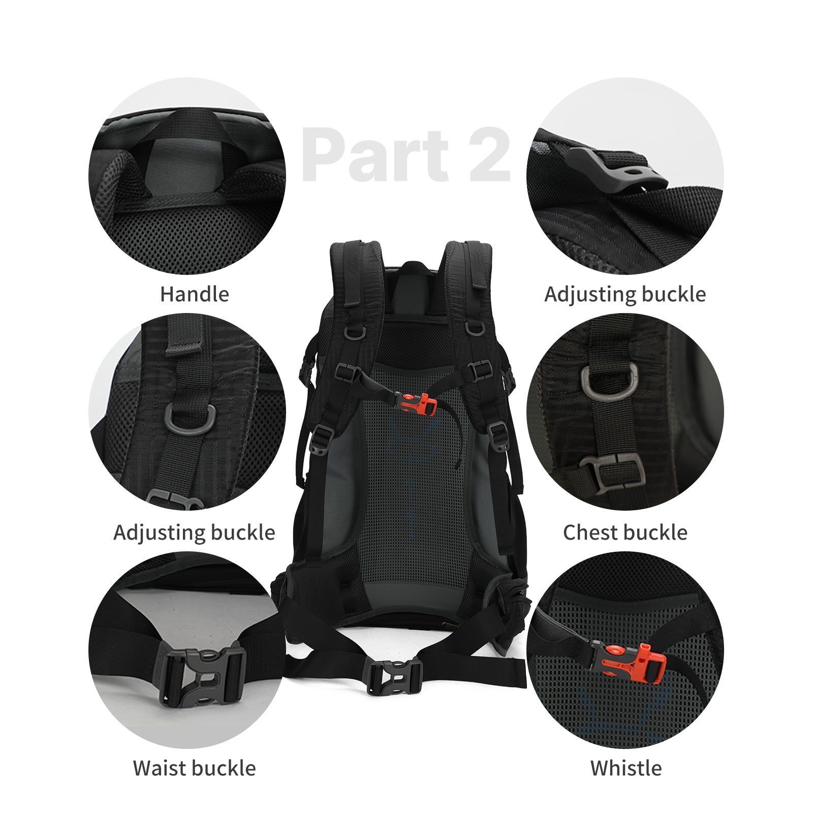 Aoking Backpack Large Capacity Casual Backpack Waterpoor Outdoor Bag YJN67363