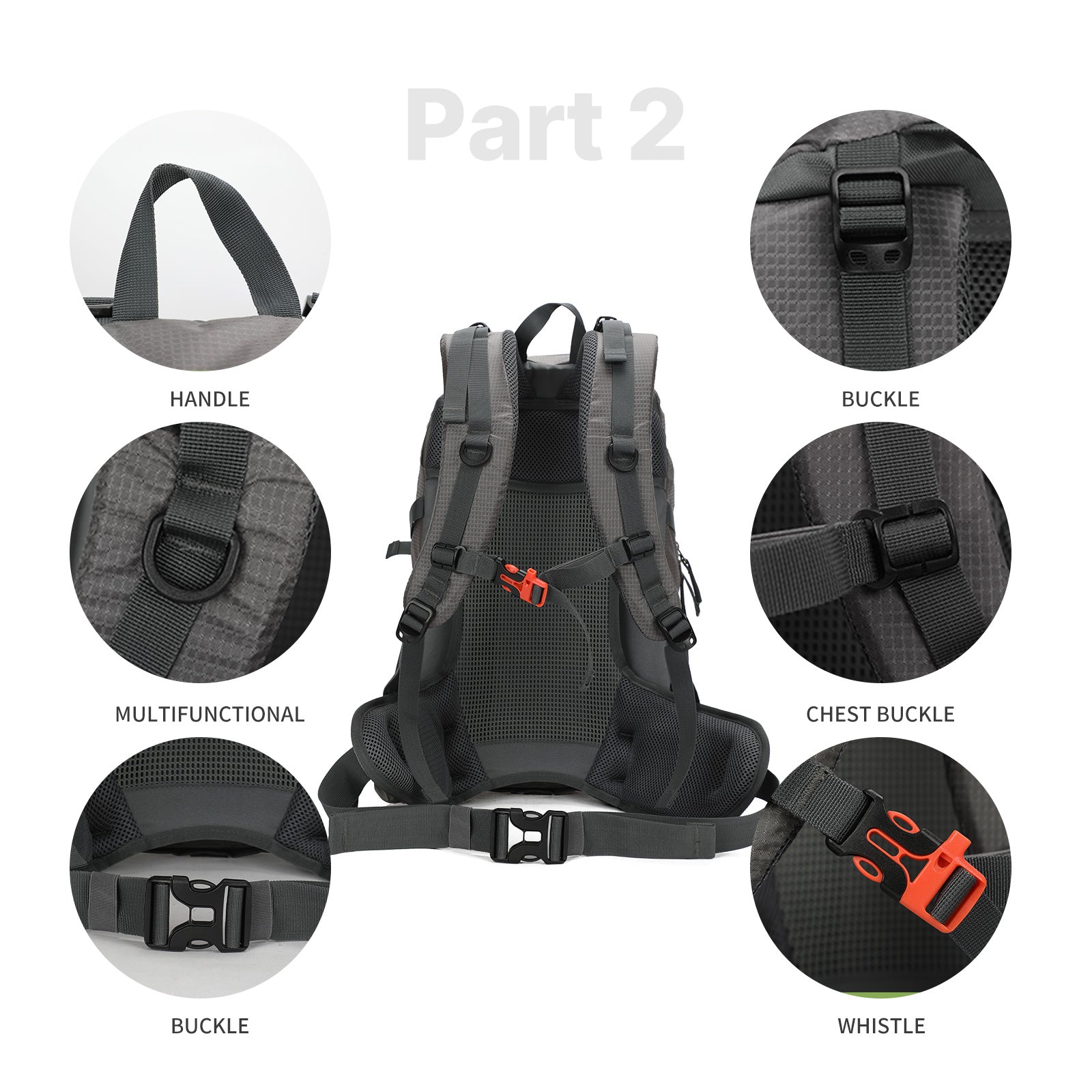 Aoking Backpack Large Capacity Casual Backpack Waterpoor Outdoor Bag YJN67752