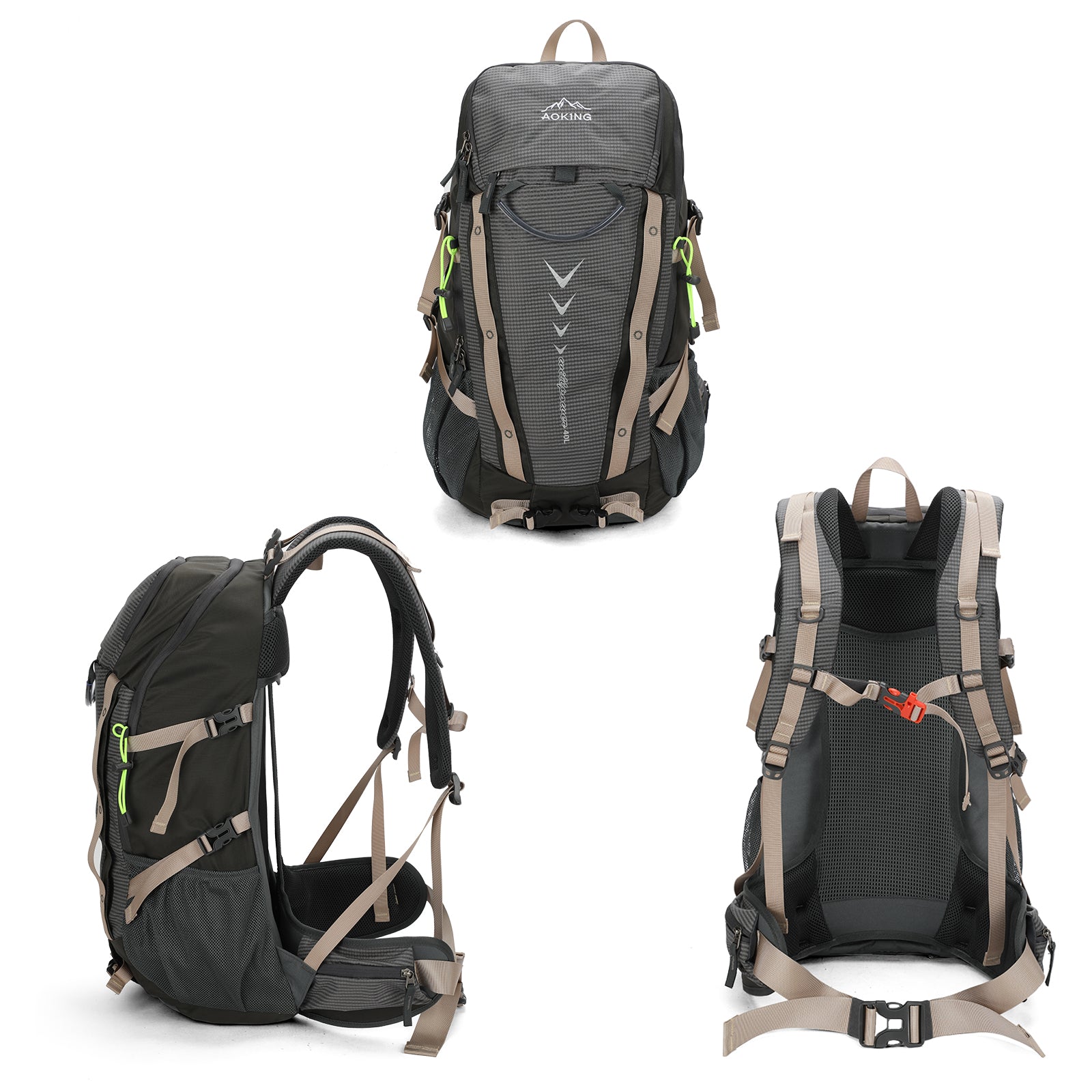 Aoking Backpack Large Capacity Casual Backpack Waterpoor Outdoor Bag YJN79807
