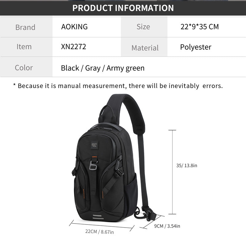 Aoking Sport Outdoor Casual Chest Bag XY2272