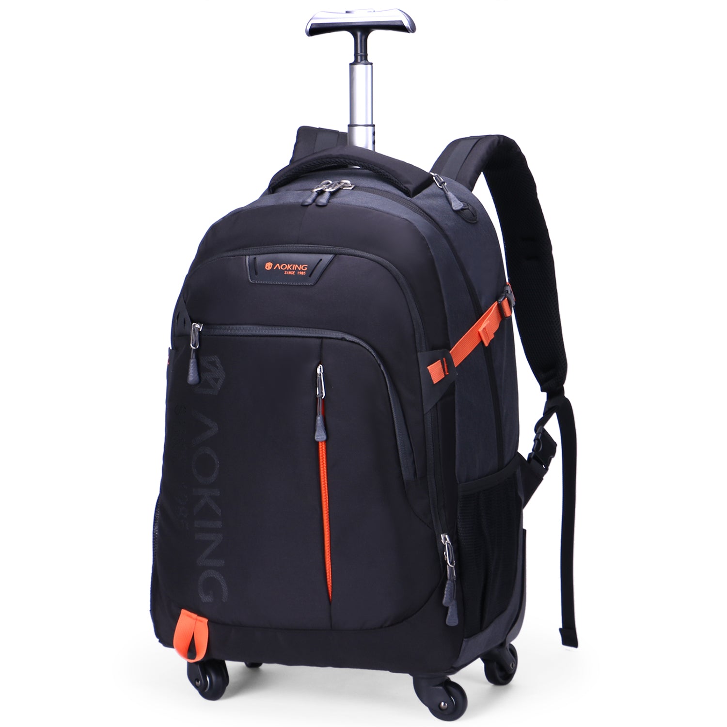 aoking rolling travel backpack large wheeled rucksack laptop Laptop Waterproof Carry-on Travel Backpack with Trolley
