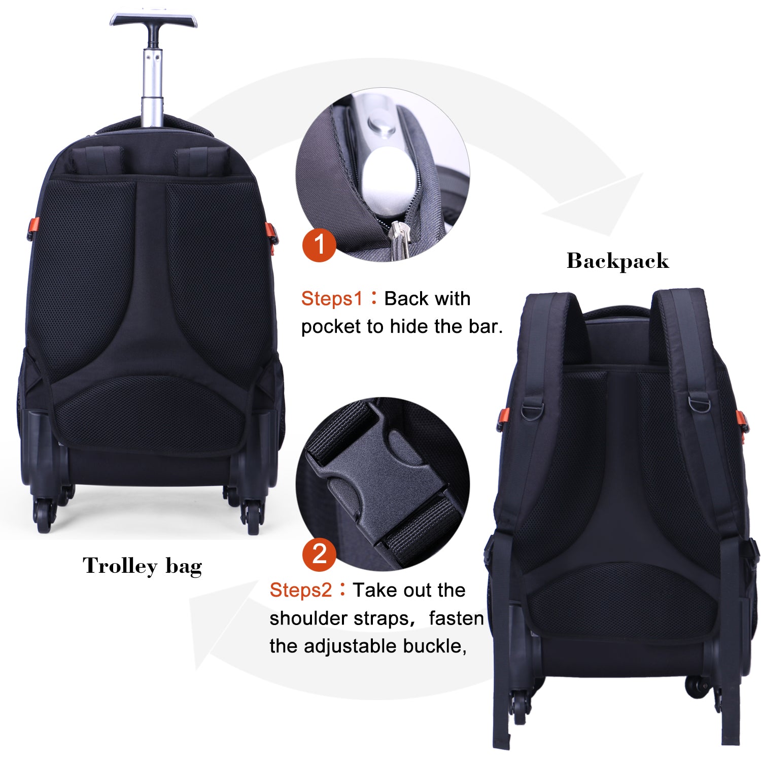 Multifunctional trolley bag