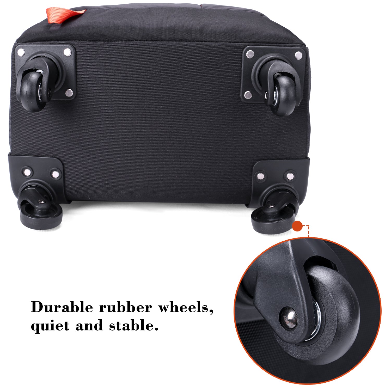 Strong backpack for travel with anti-rust aluminum stainless steel rod