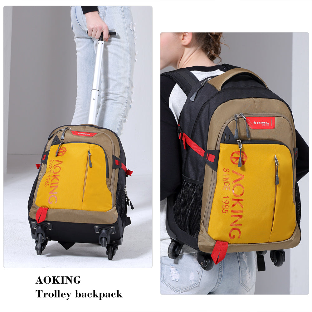 Spacious travel backpack