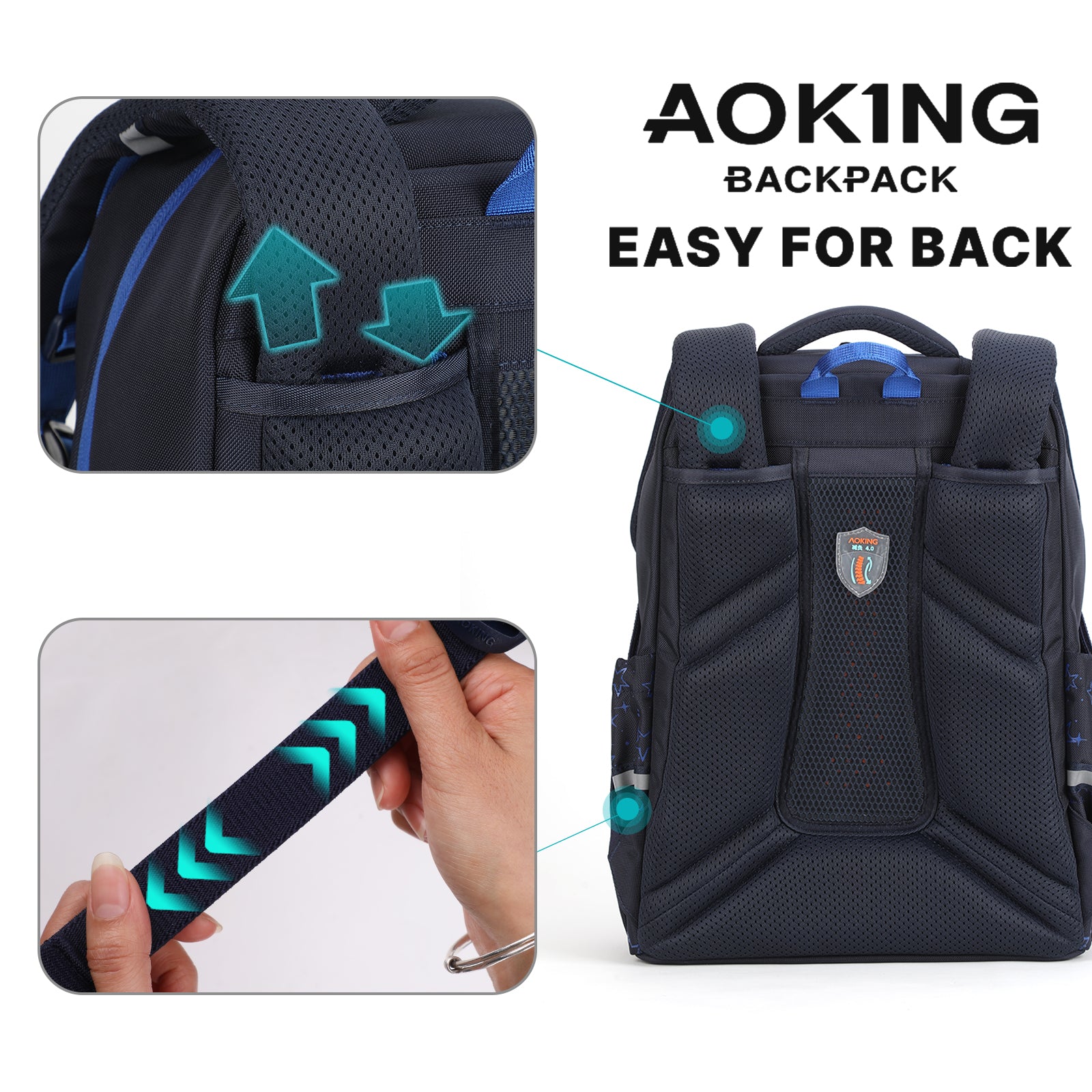 Aoking Casual Lightweight School Backpack BN2009