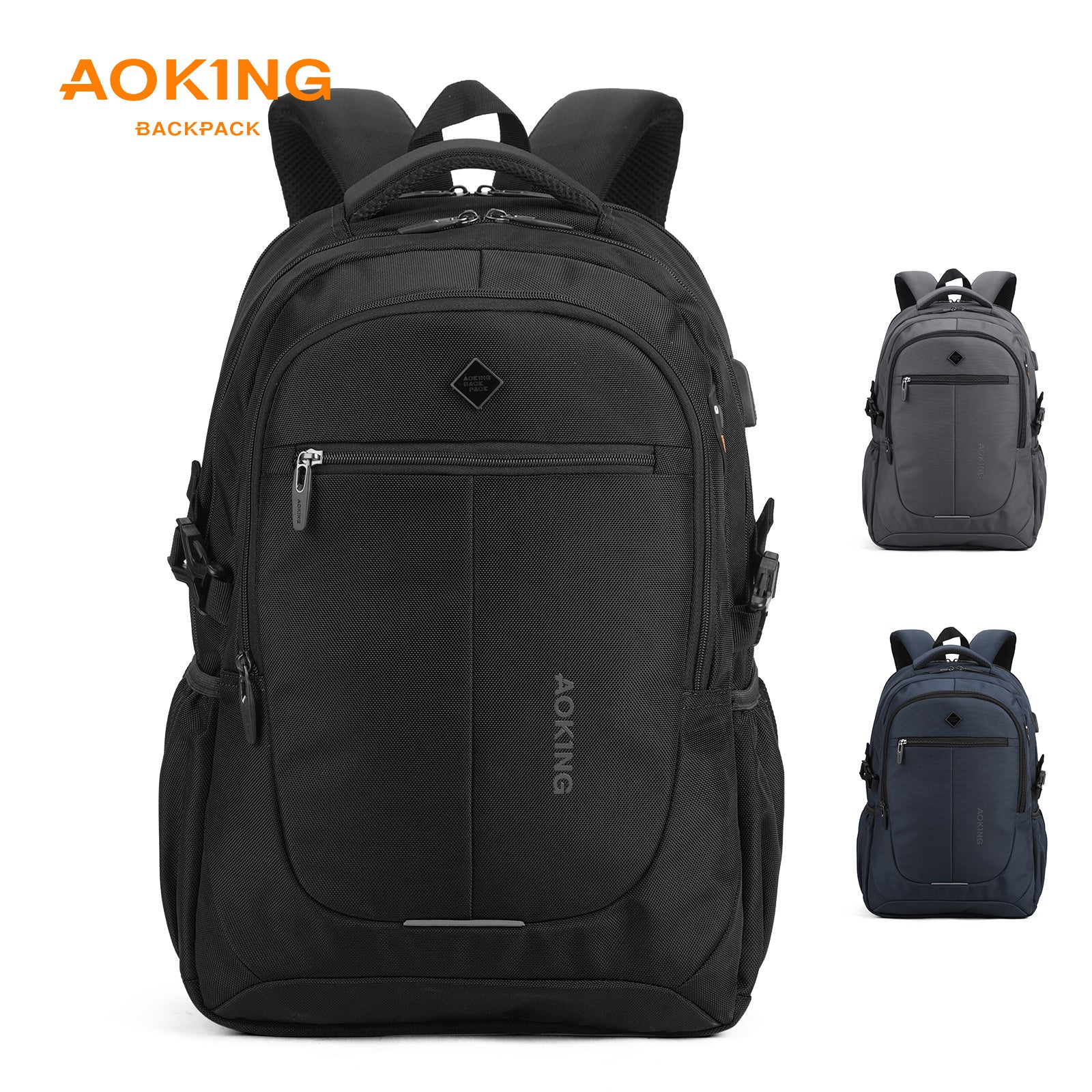 Aoking 15.6''Laptop Business Office Backpack Large Capacity Backpack SN97095