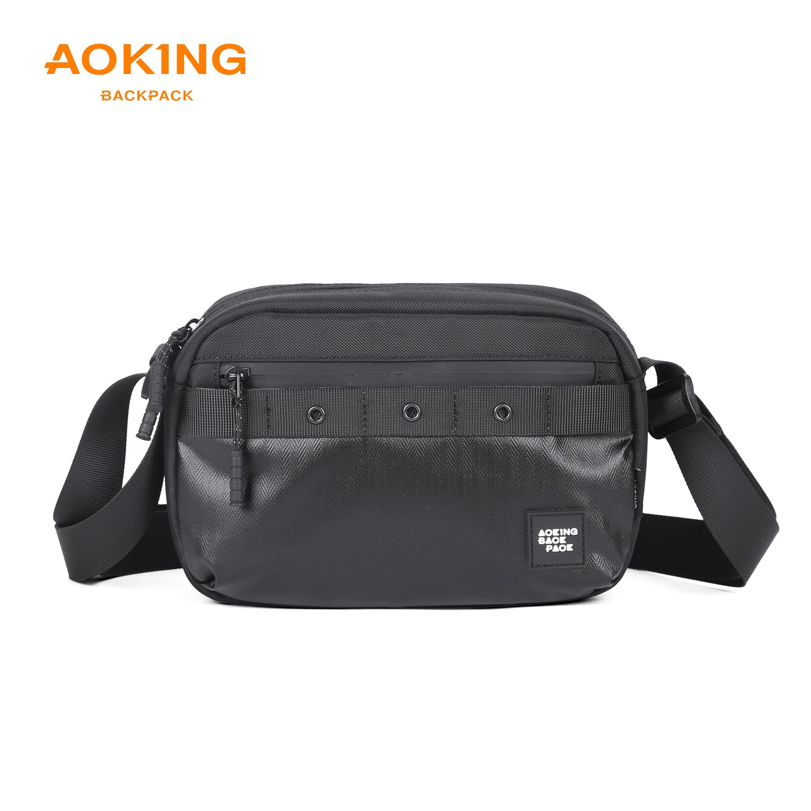 Aoking Black Fashion Men Waterproof Crossbody Sling Bag XK3035-5